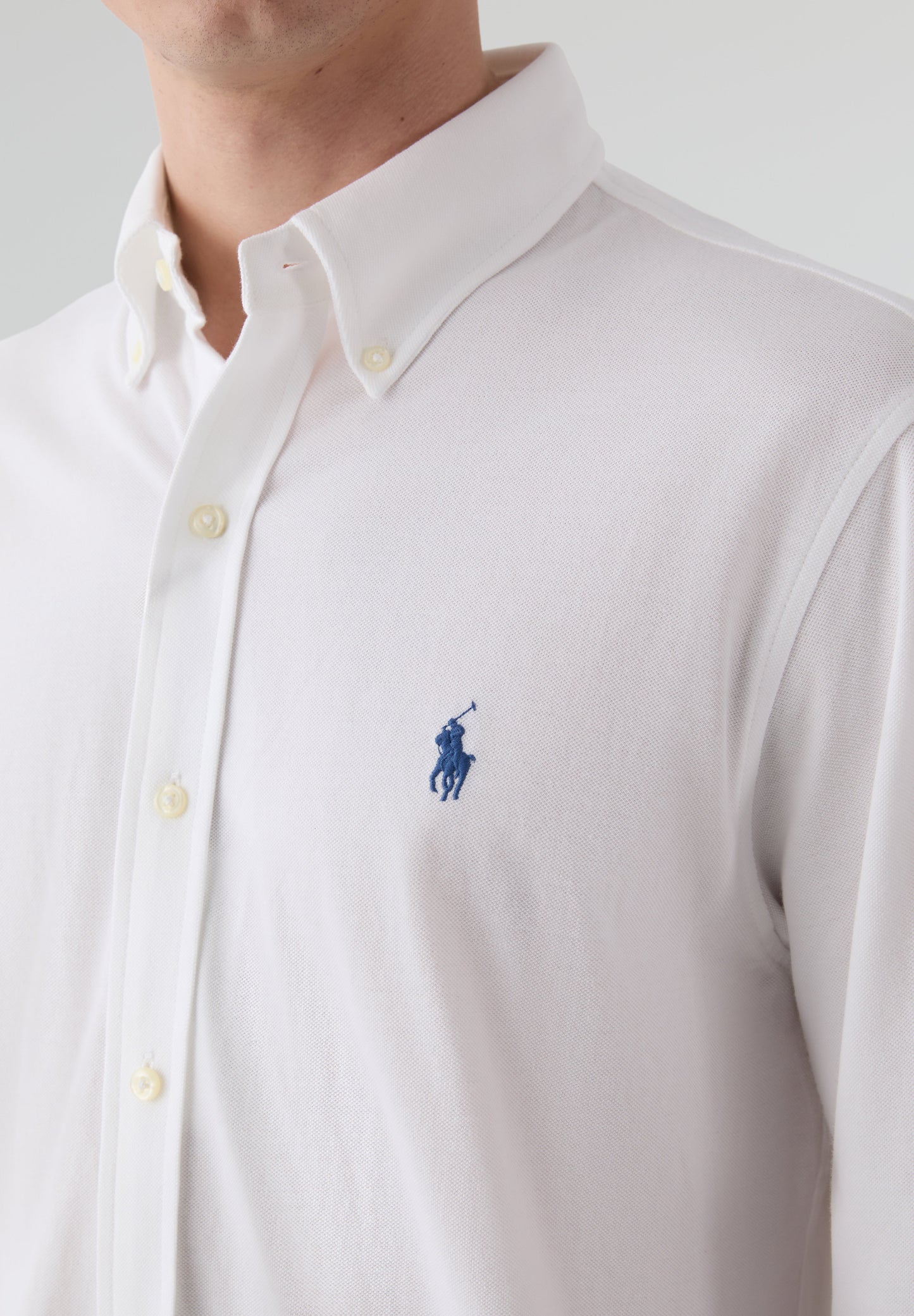 POLO RALPH LAUREN | FEATHERWEIGHT MESH-LSL-KNT SHIRT