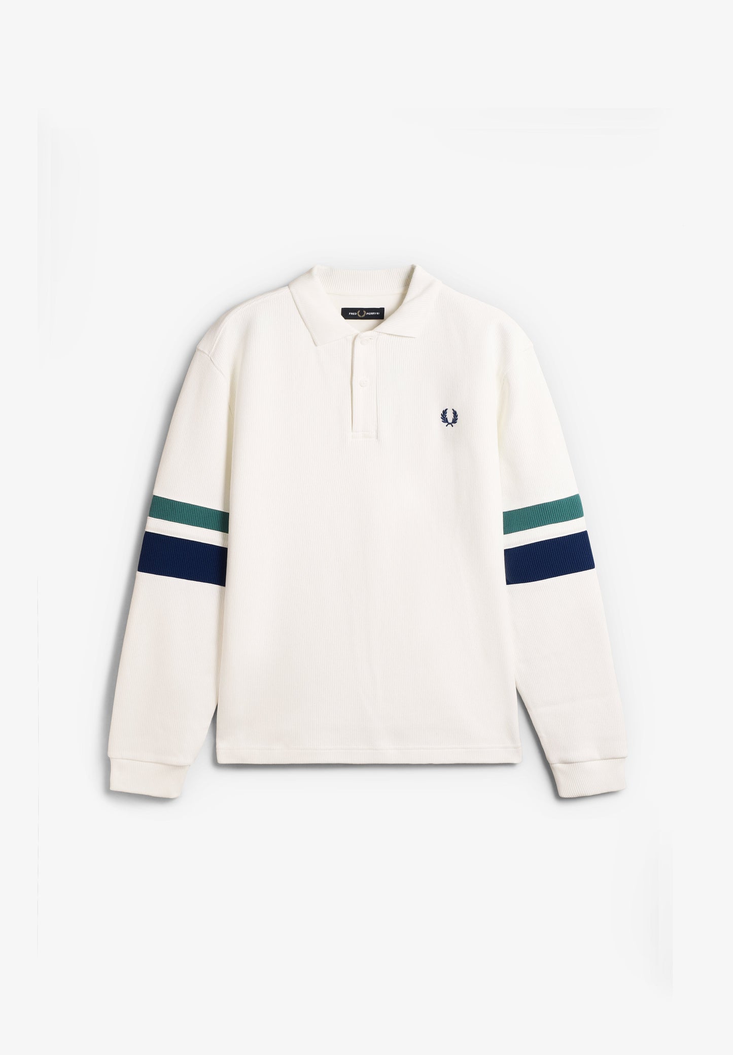 FRED PERRY | TIPPED SLEEVE COLLARED SWEAT