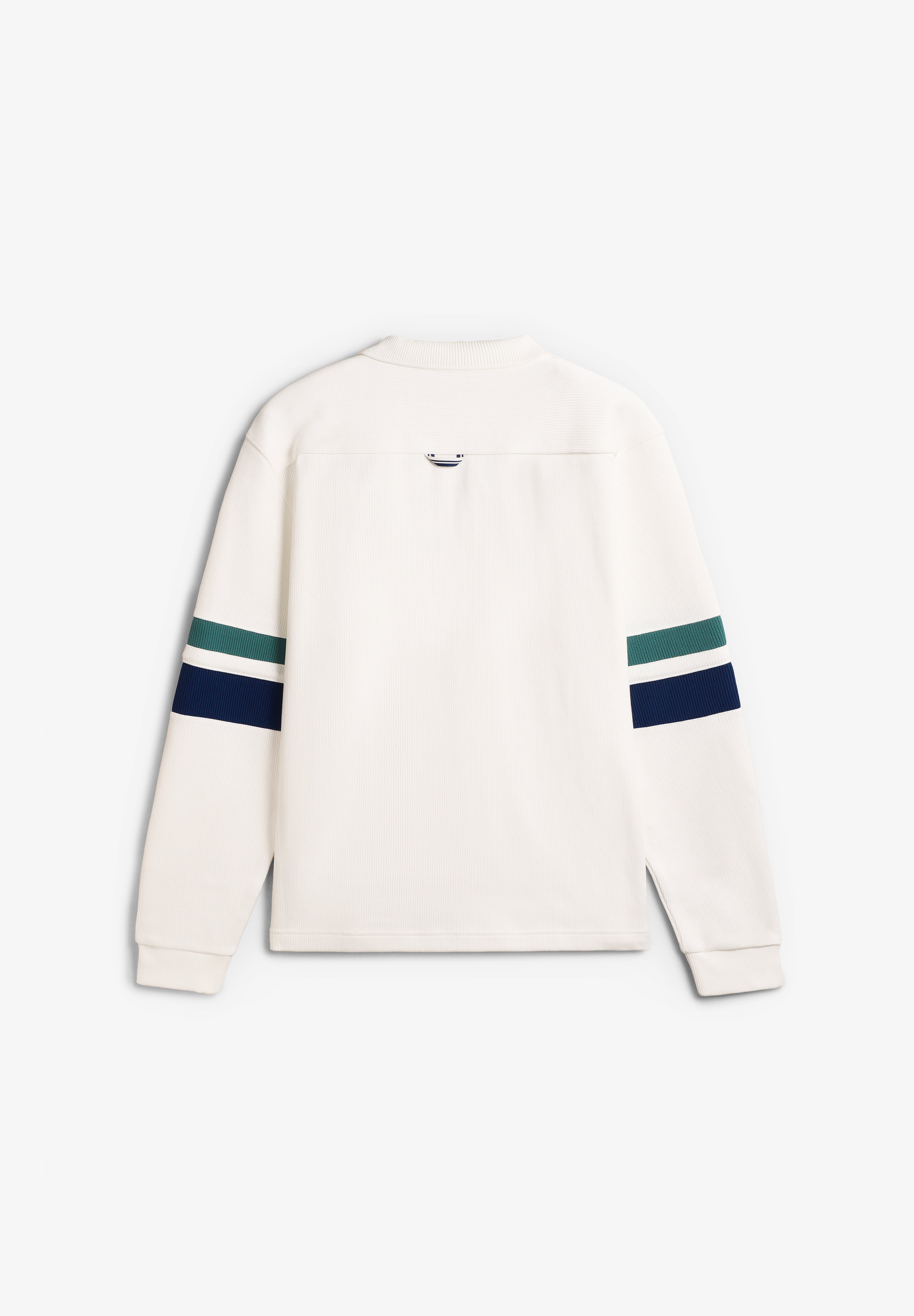 FRED PERRY | TIPPED SLEEVE COLLARED SWEAT