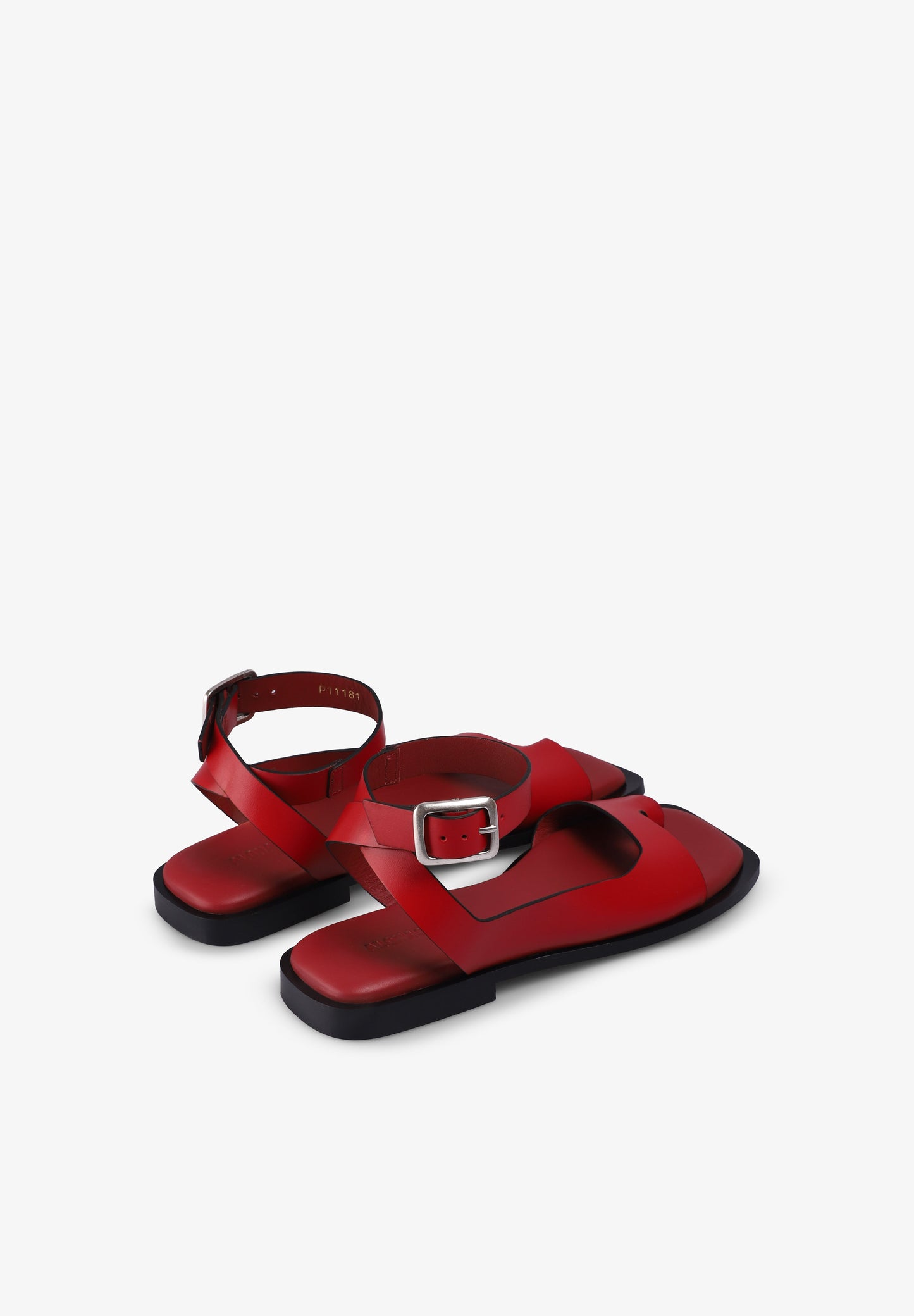 ALOHAS | TEBAS RED  SANDALS