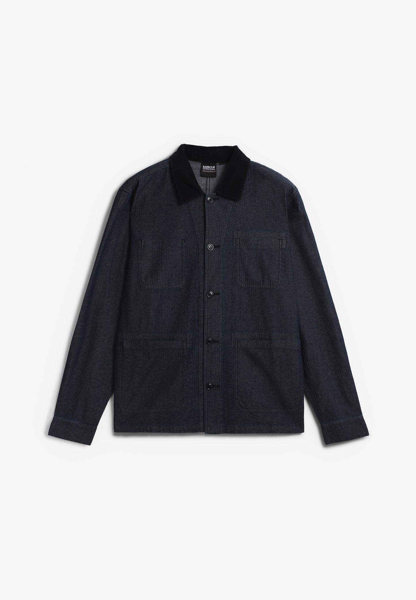 BARBOUR INTERNATIONAL | CAMISA LARGA EM DENIM PILIGAN HERRINGBONE