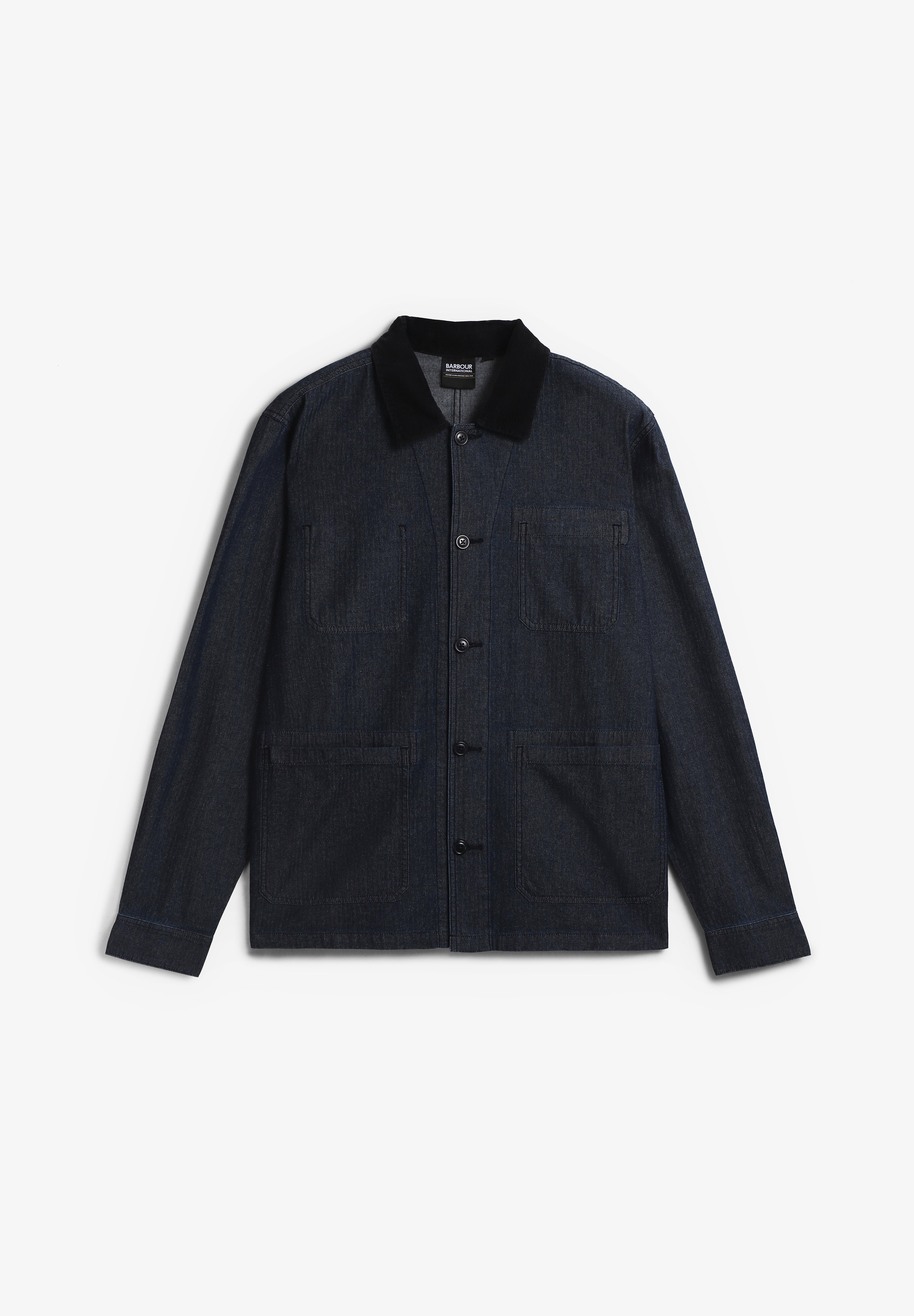 BARBOUR INTERNATIONAL | PILIGAN HERRINGBONE DENIM OVERSHIRT