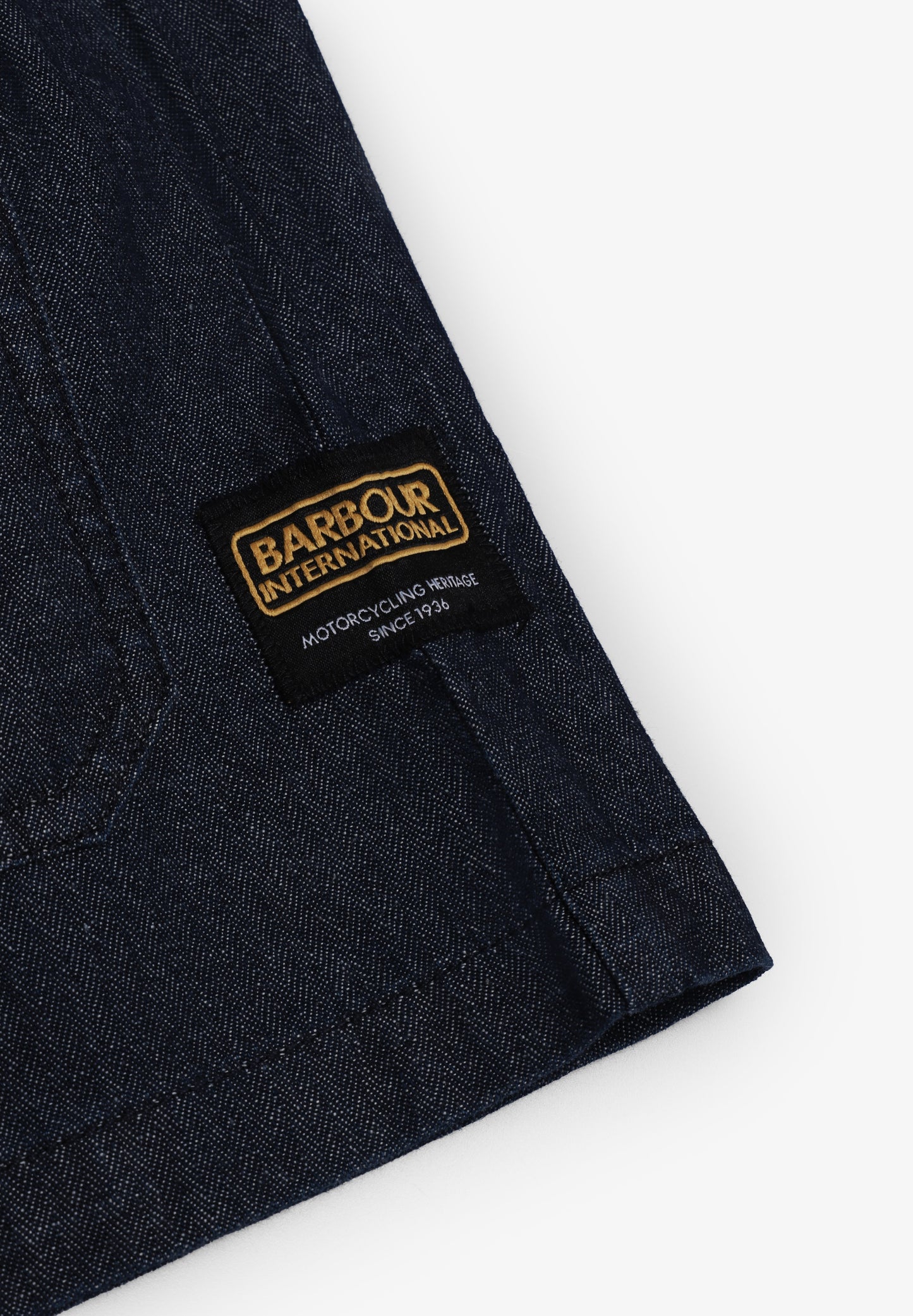 BARBOUR INTERNATIONAL | CAMISA LARGA EM DENIM PILIGAN HERRINGBONE