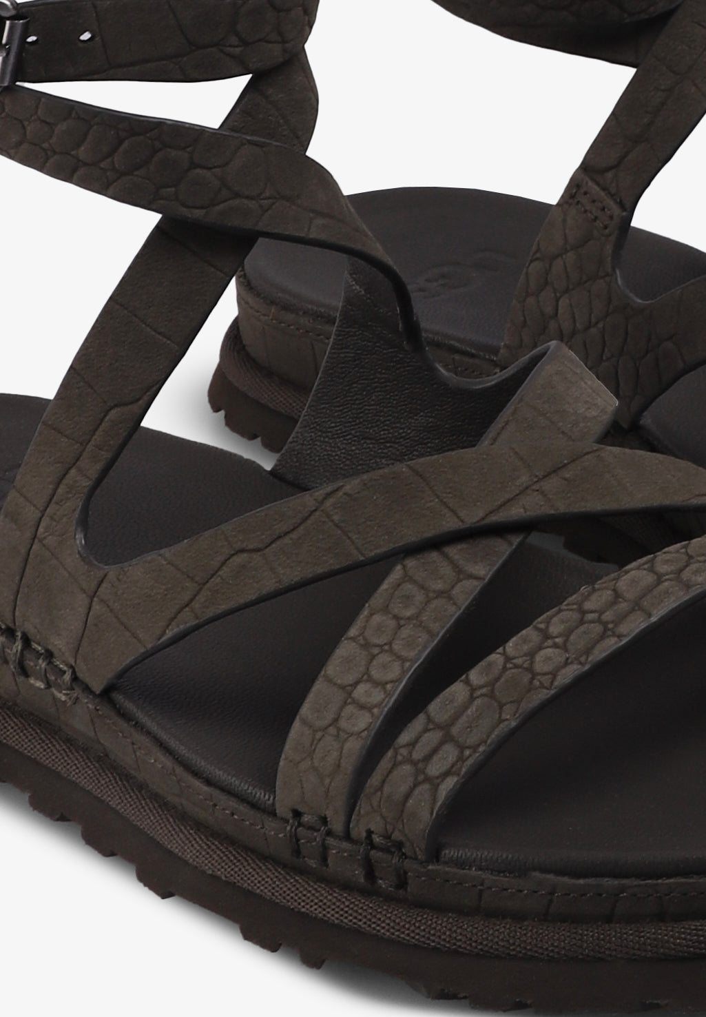 UGG | SANDÁLIAS GOLDENGAZE EMBOSSED ANKLE WRAP
