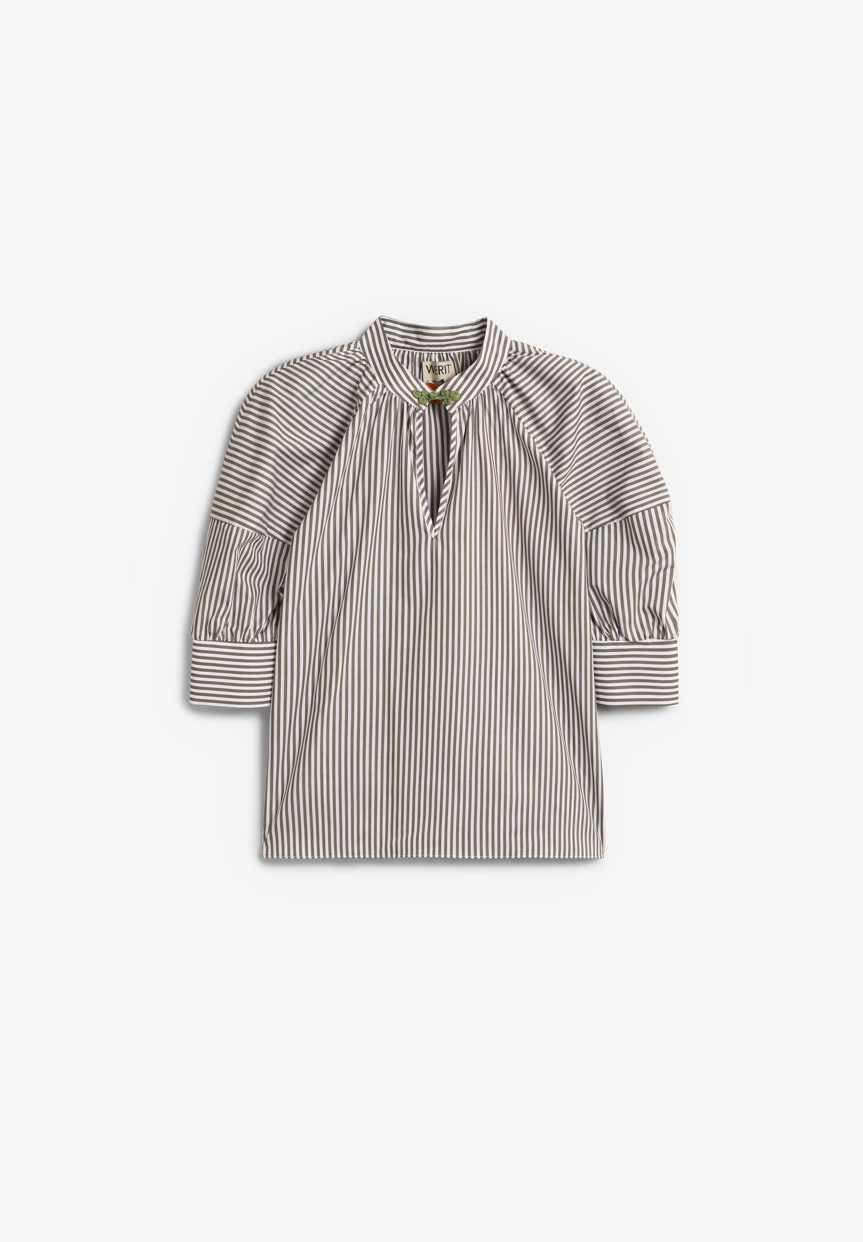 WERIT | CAMISA MARA RAYAS KAKI