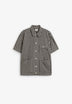 KAPPY | GINGHAM CHECK LINEN HALF JACKET