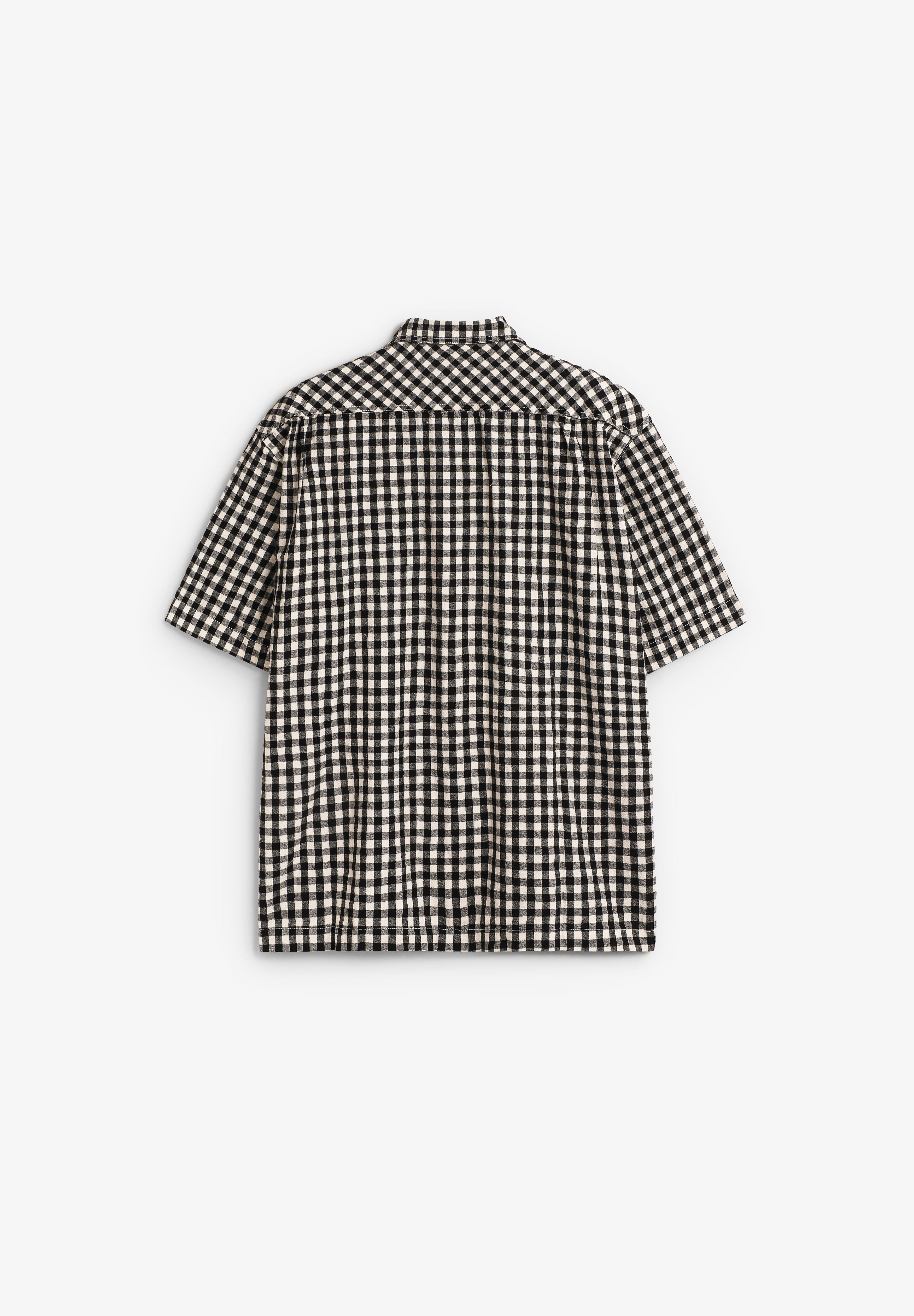 KAPPY | GINGHAM CHECK LINEN HALF JACKET
