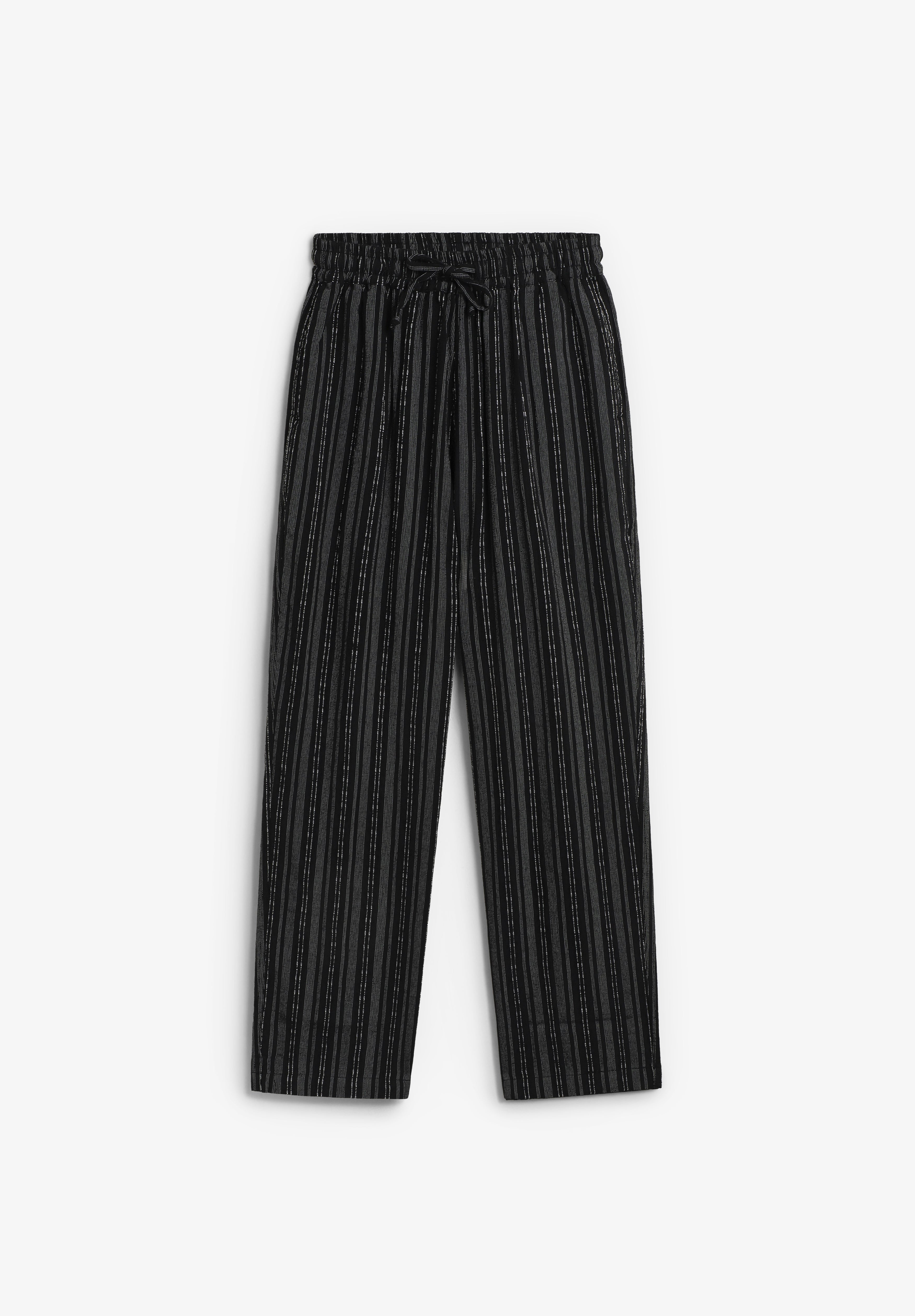 KAPPY | LINEN COTTON STRIPE PANTS
