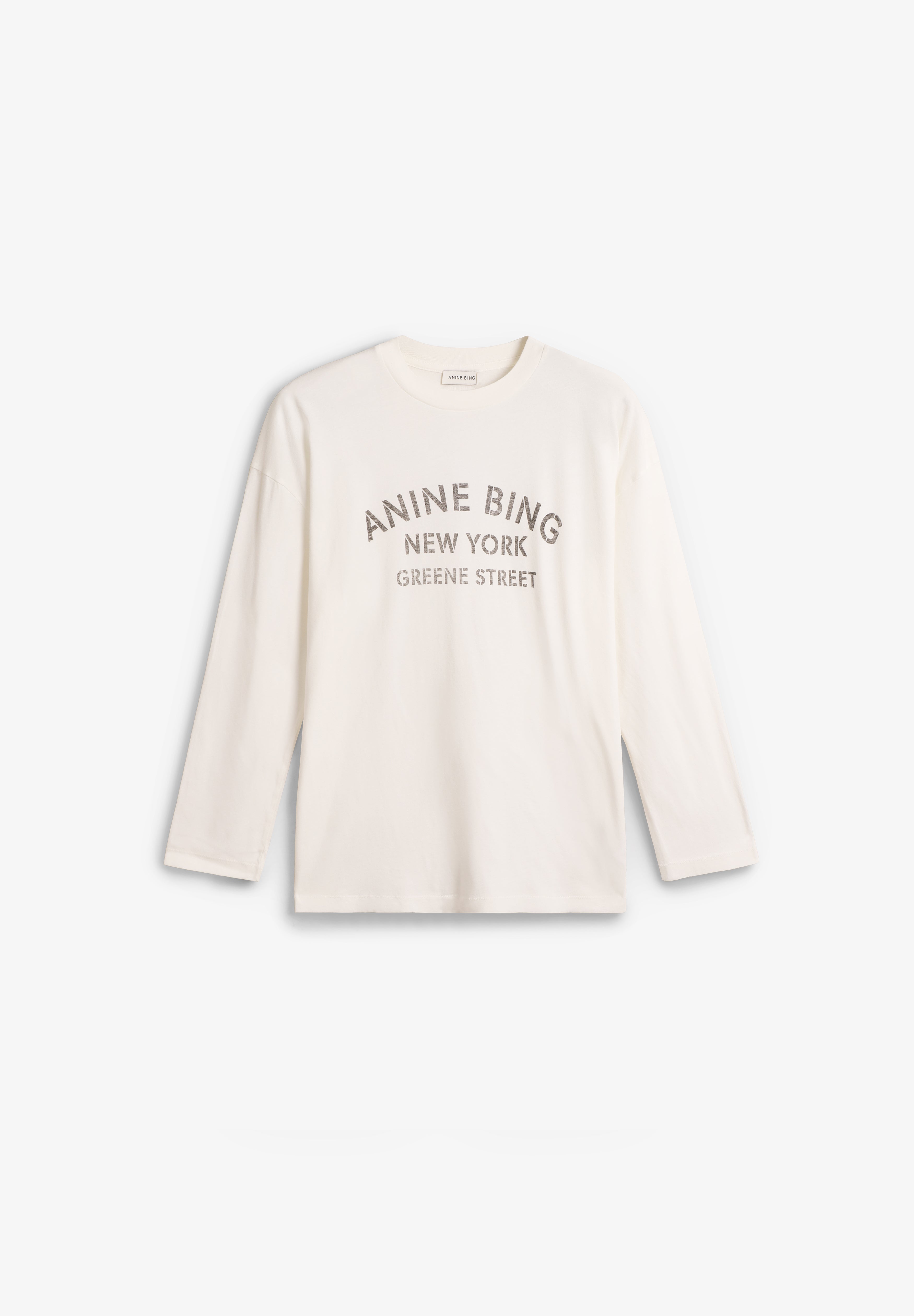 ANINE BING | IVAN LONG SLEEVE NEW YORK STENCIL