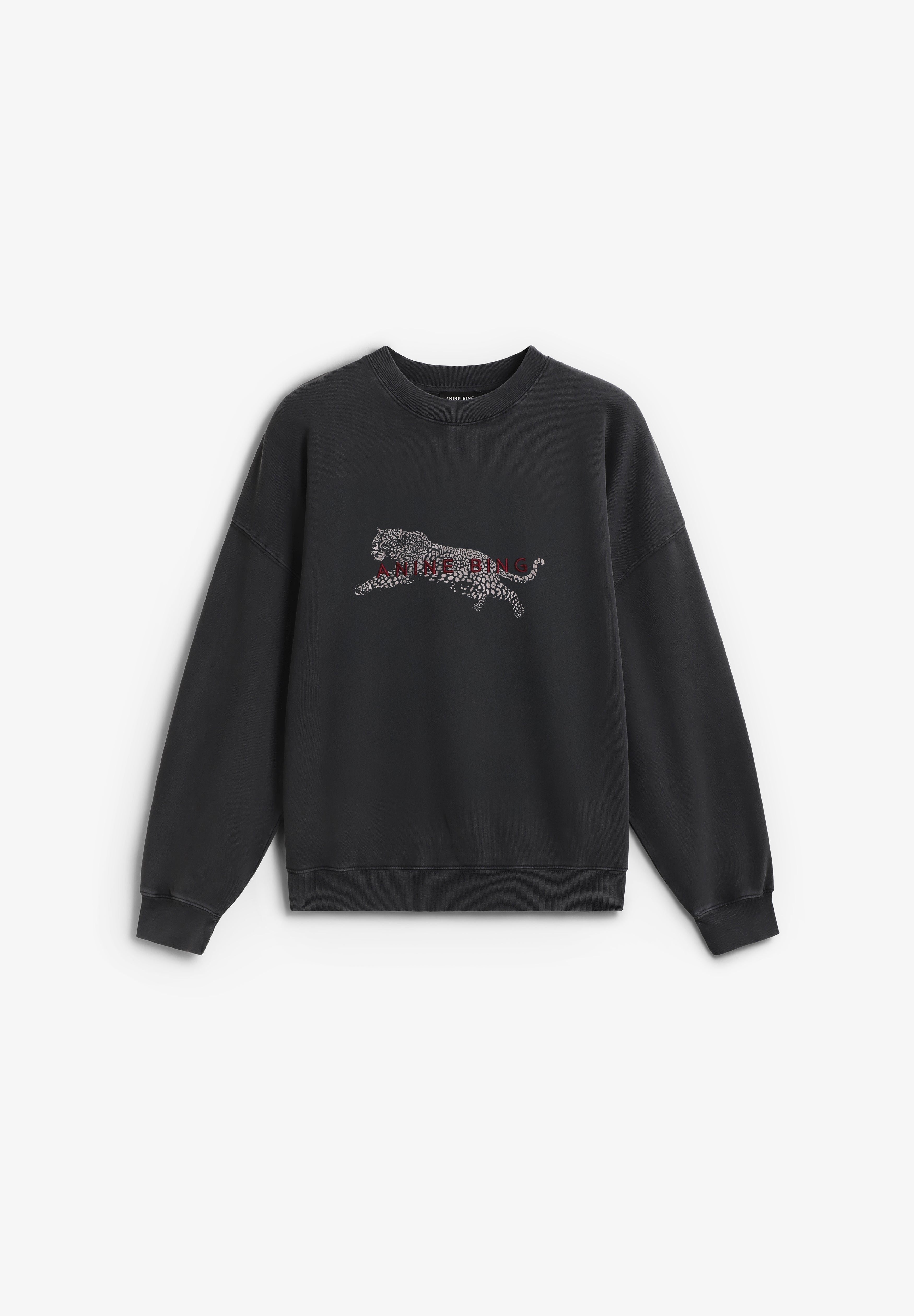 ANINE BING | SPENCER SWEATSHIRT LEOPARD
