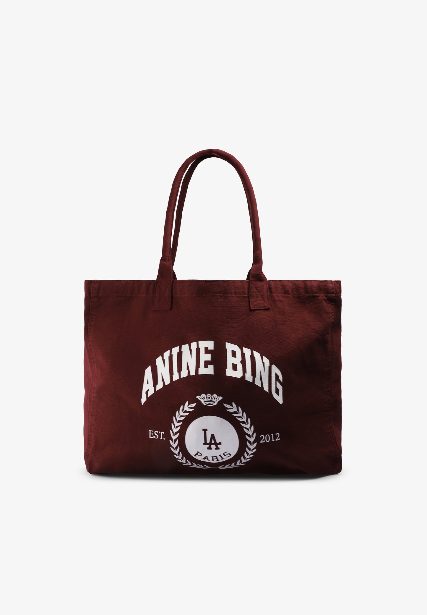 ANINE BING | LEO CANVAS TOTE COLLEGIATE