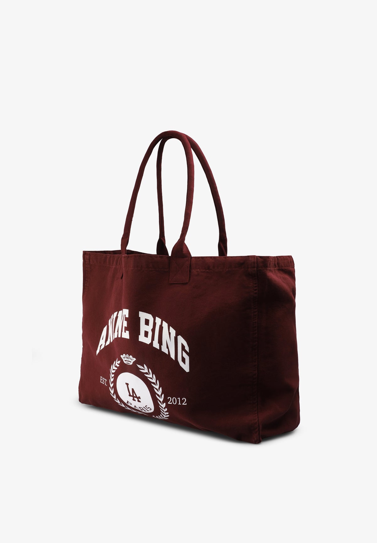ANINE BING | LEO CANVAS TOTE COLLEGIATE