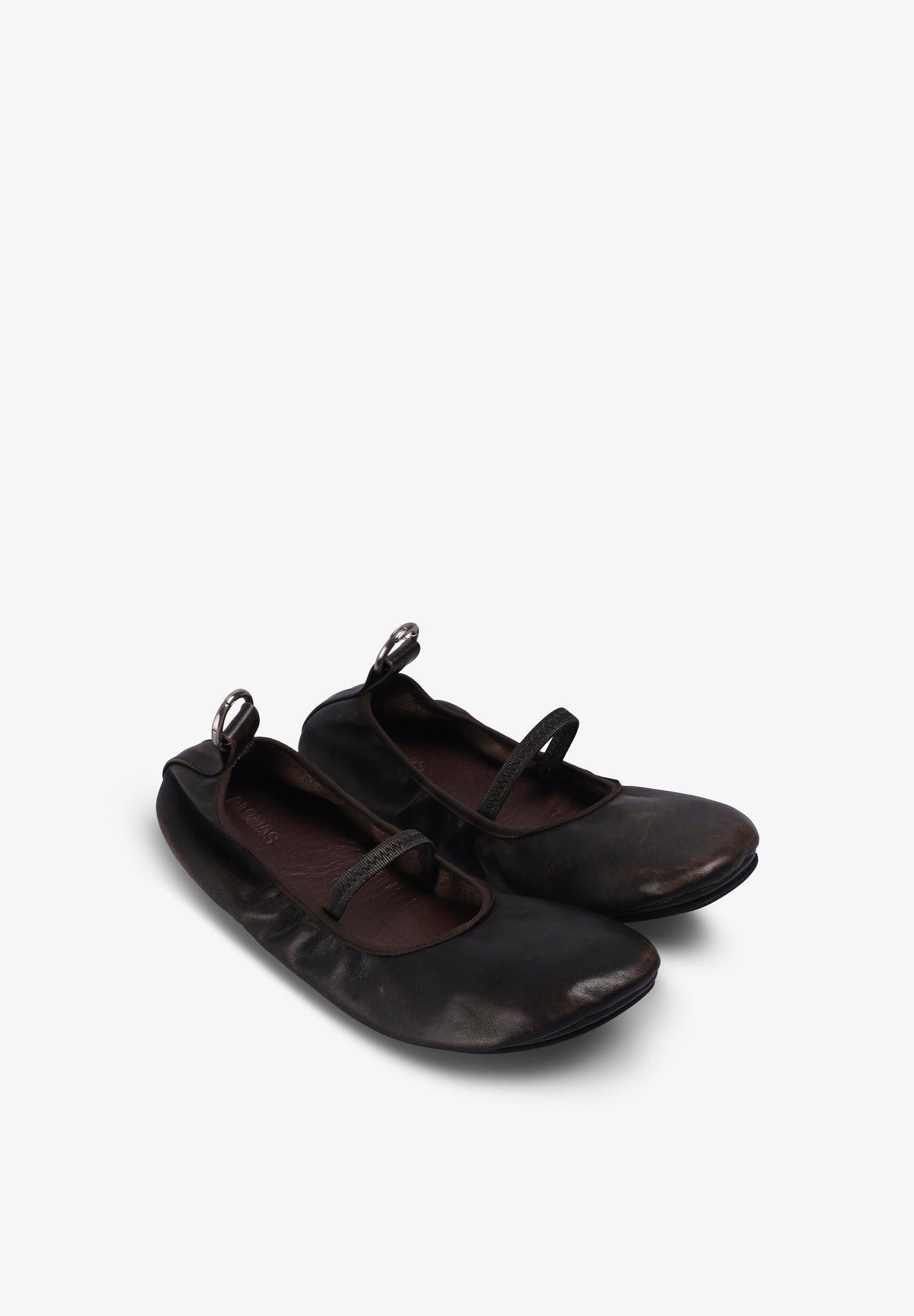 ALOHAS | NAIRA BAREFOOT LEATHER BALLET FLATS