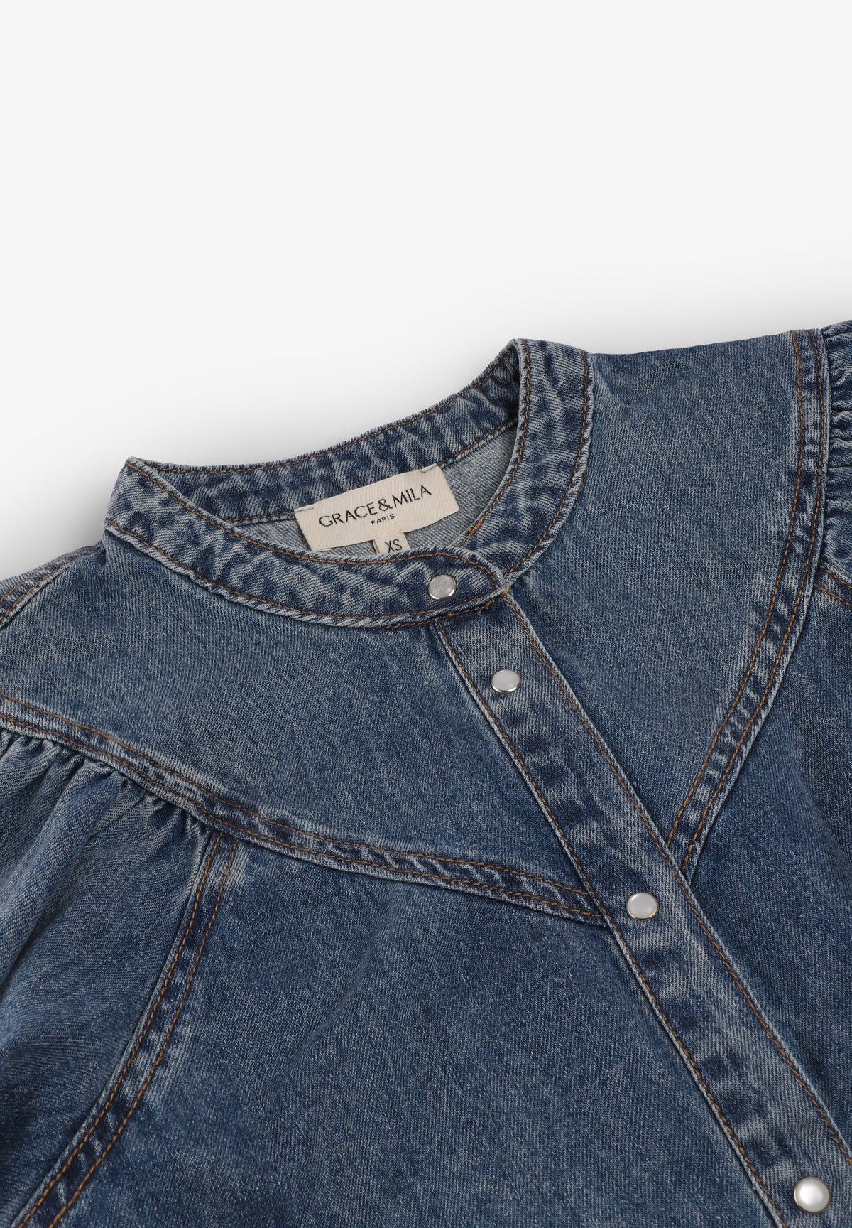 GRACE & MILA | CAMISA DENIM ANAELLE