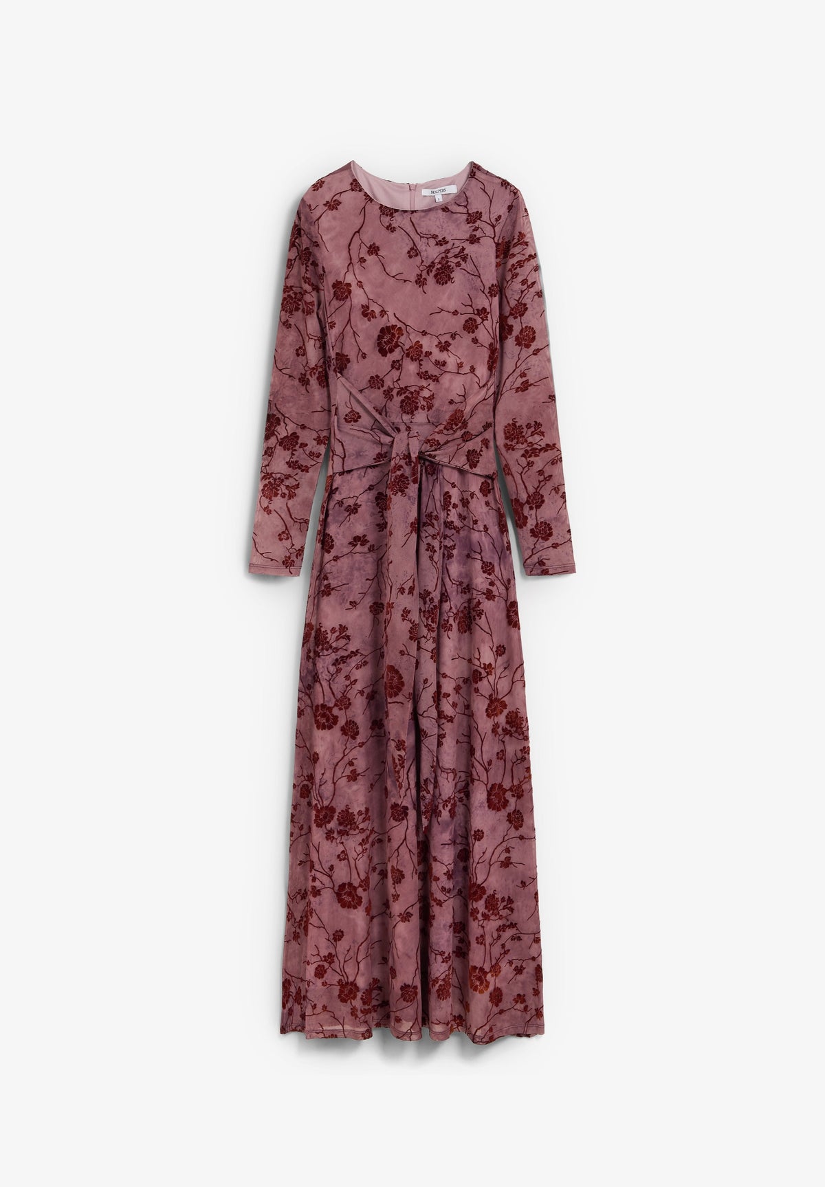VESTIDO COM PORMENORES FLORAIS