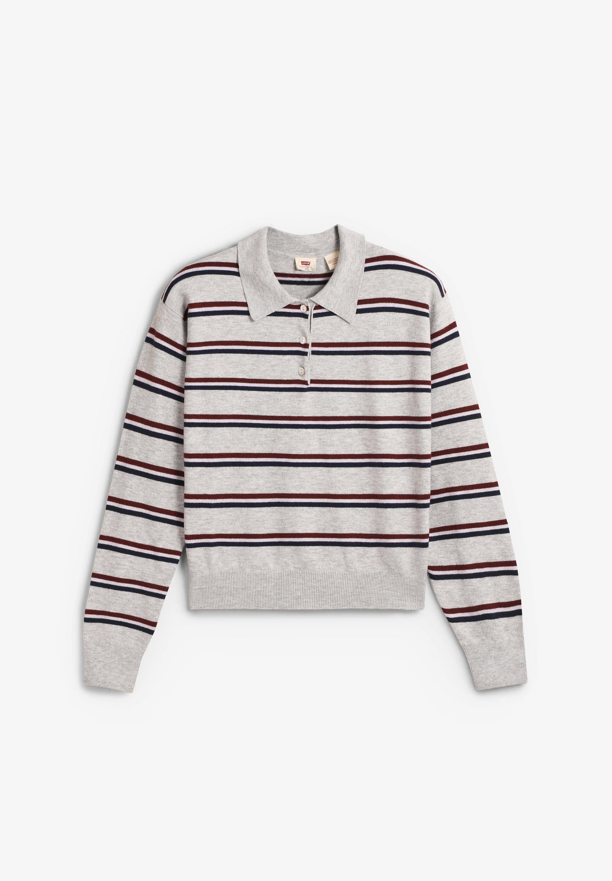LEVIS | SUPER SOFT LS POLO JADE STRIPE