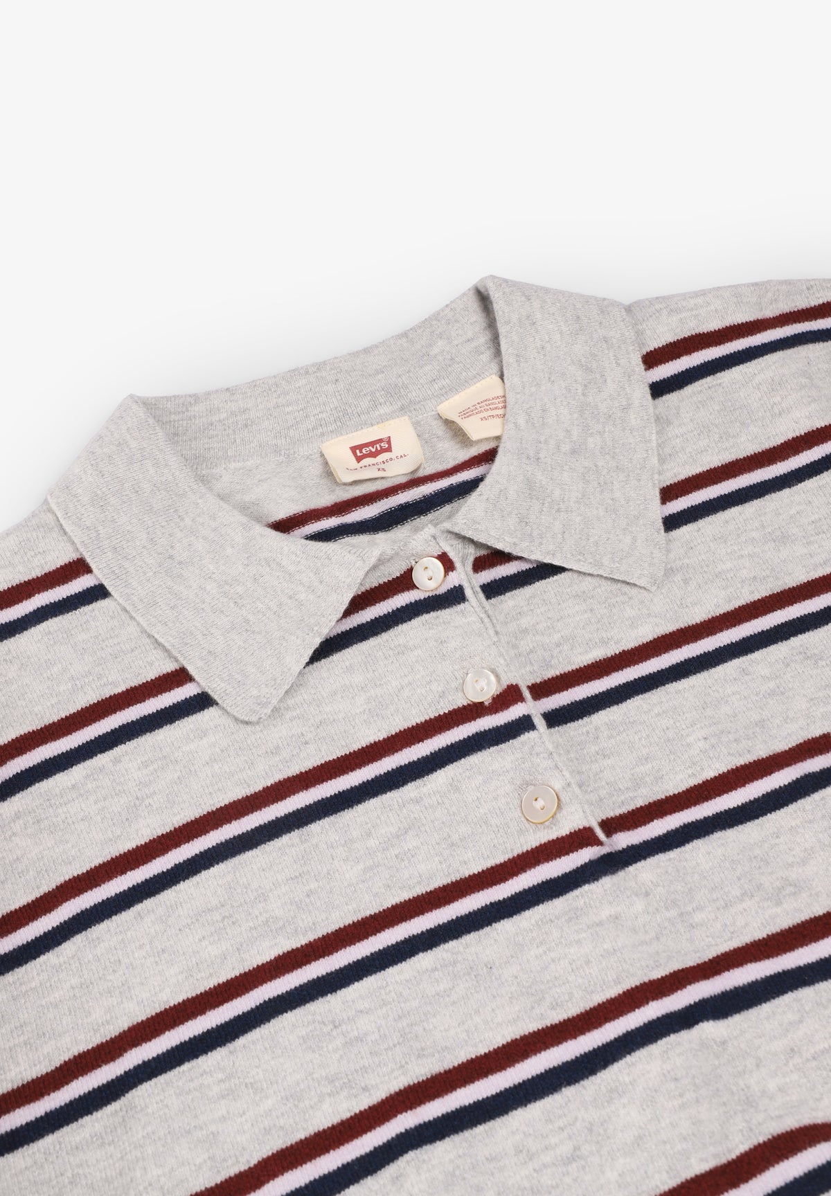 LEVIS | SUPER SOFT LS POLO JADE STRIPE