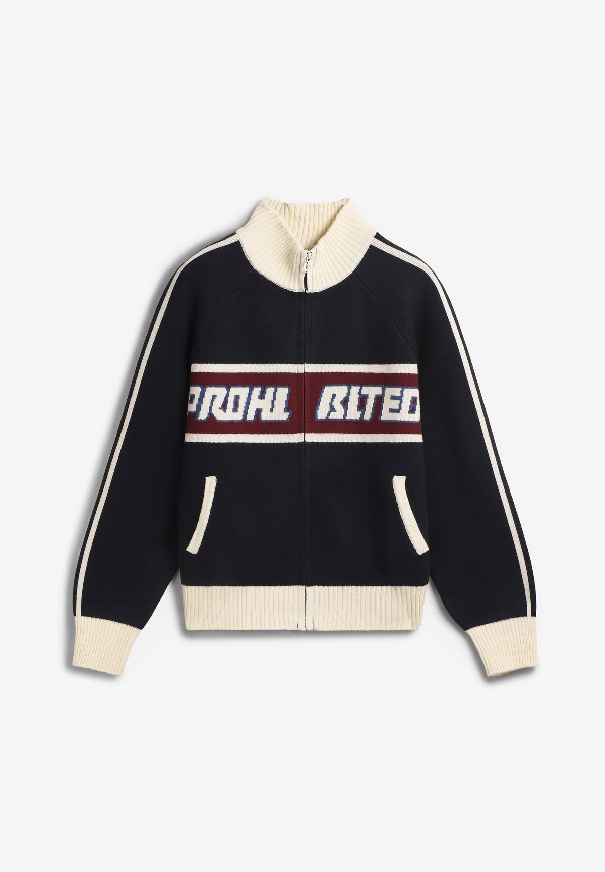 PROHIBITED | LETTERMAN KNIT JACKET