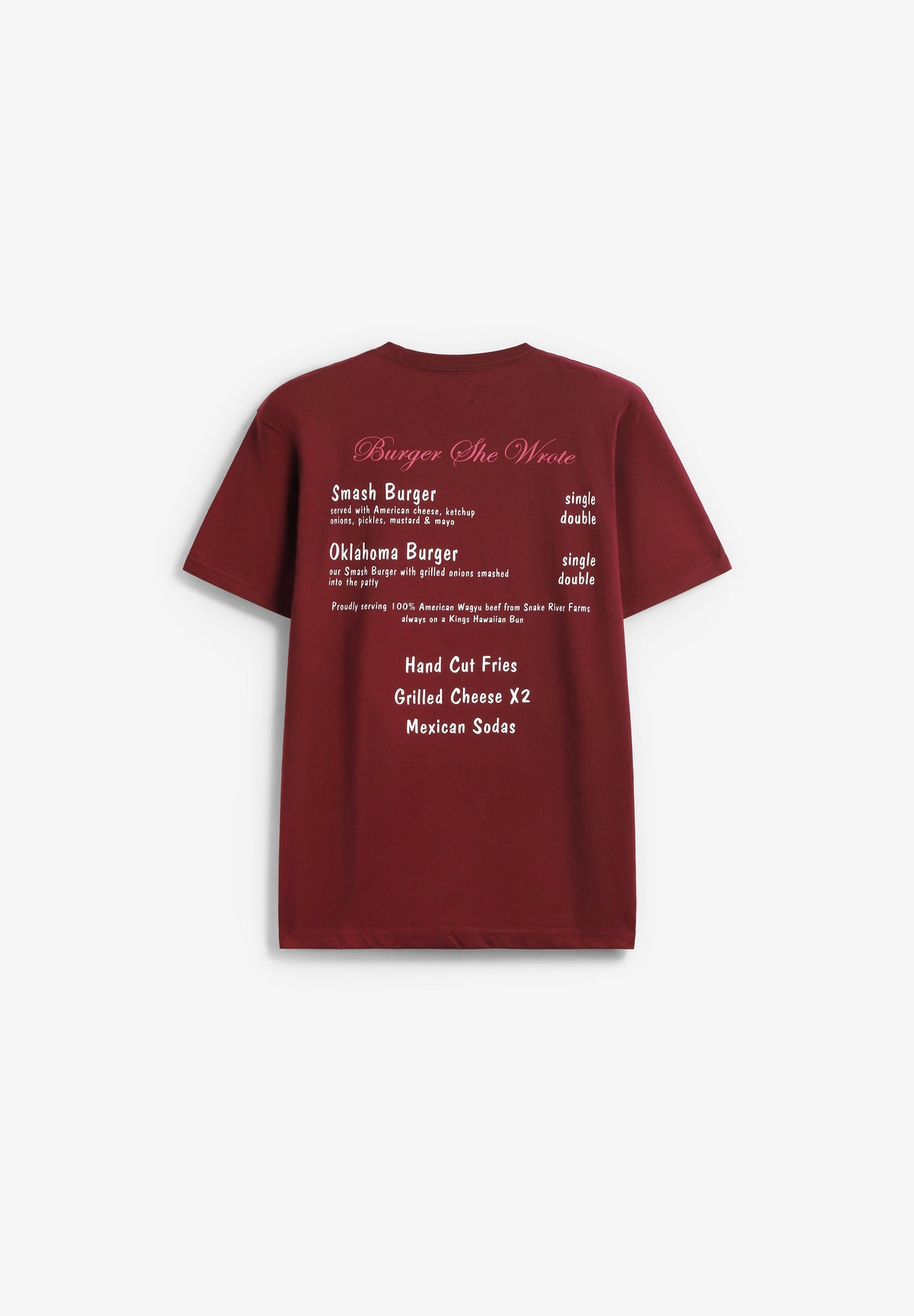 BRIXTON | T-SHIRT COM BOLSO BURGER SHE WROTE