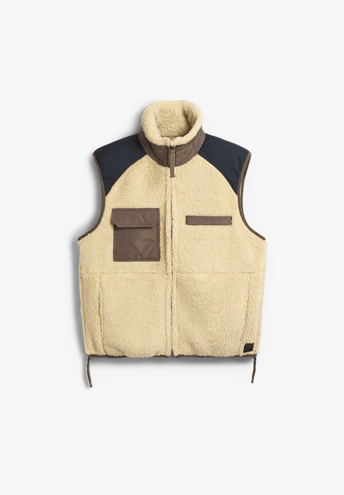 TAION | MILITARY PILE-FLEECE HIGH-NECK VEST