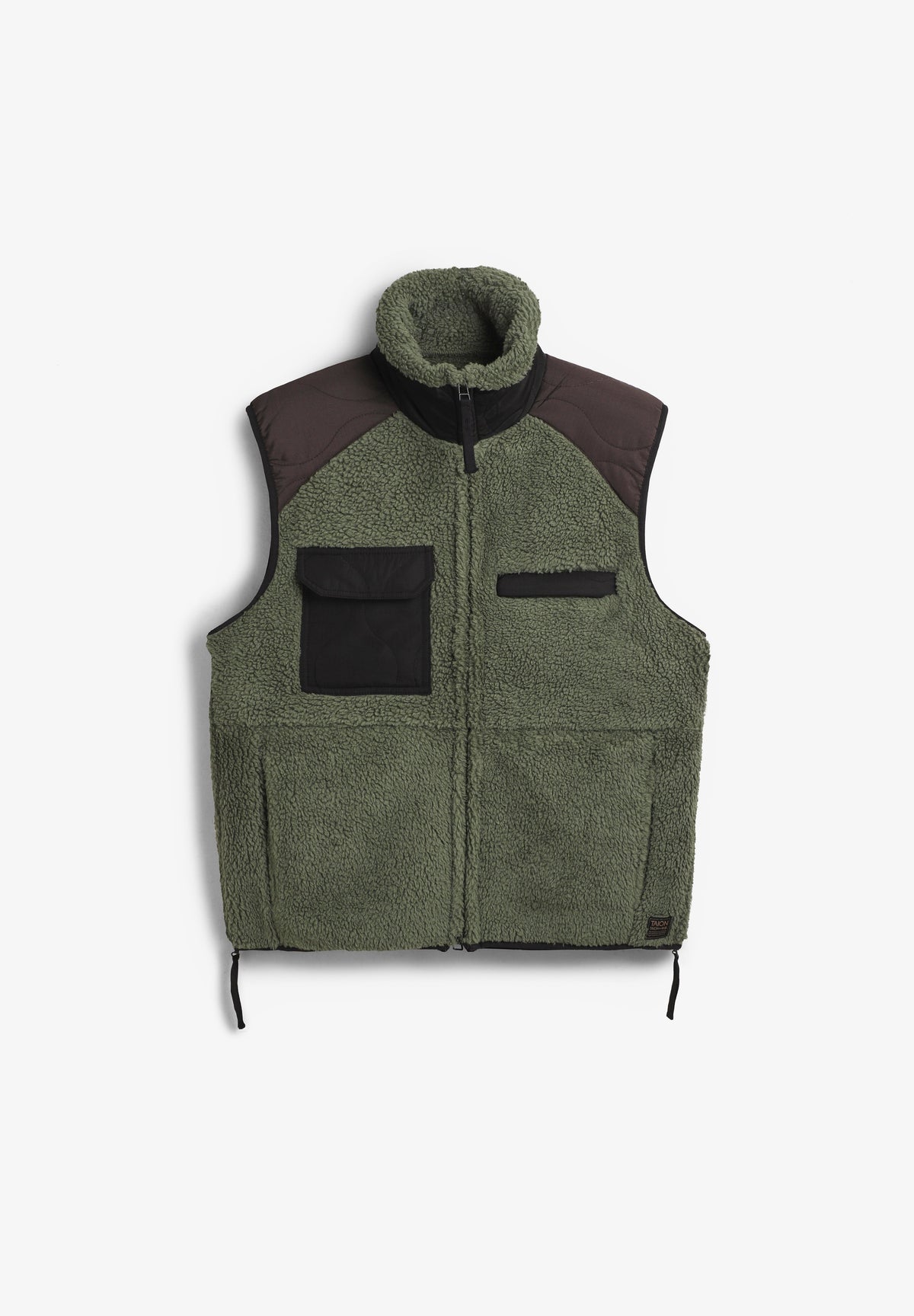 TAION | MILITARY PILE-FLEECE HIGH-NECK VEST