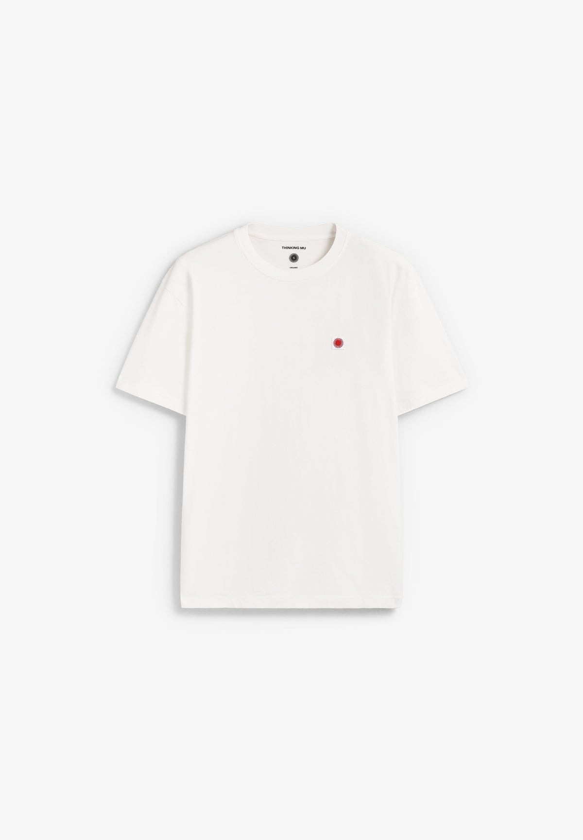 THINKING MU | SOL CONTRAST WHITE AARON TEE