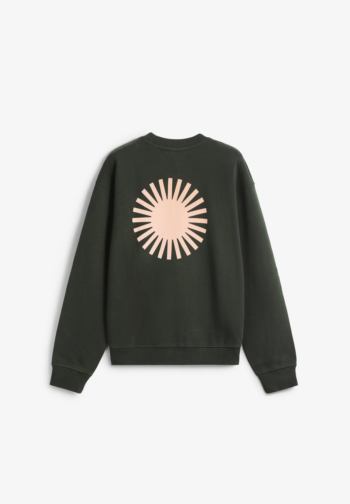 THINKING MU | SOL CONTRAST BOTTLE GREEN LEON SWEATSHIRT