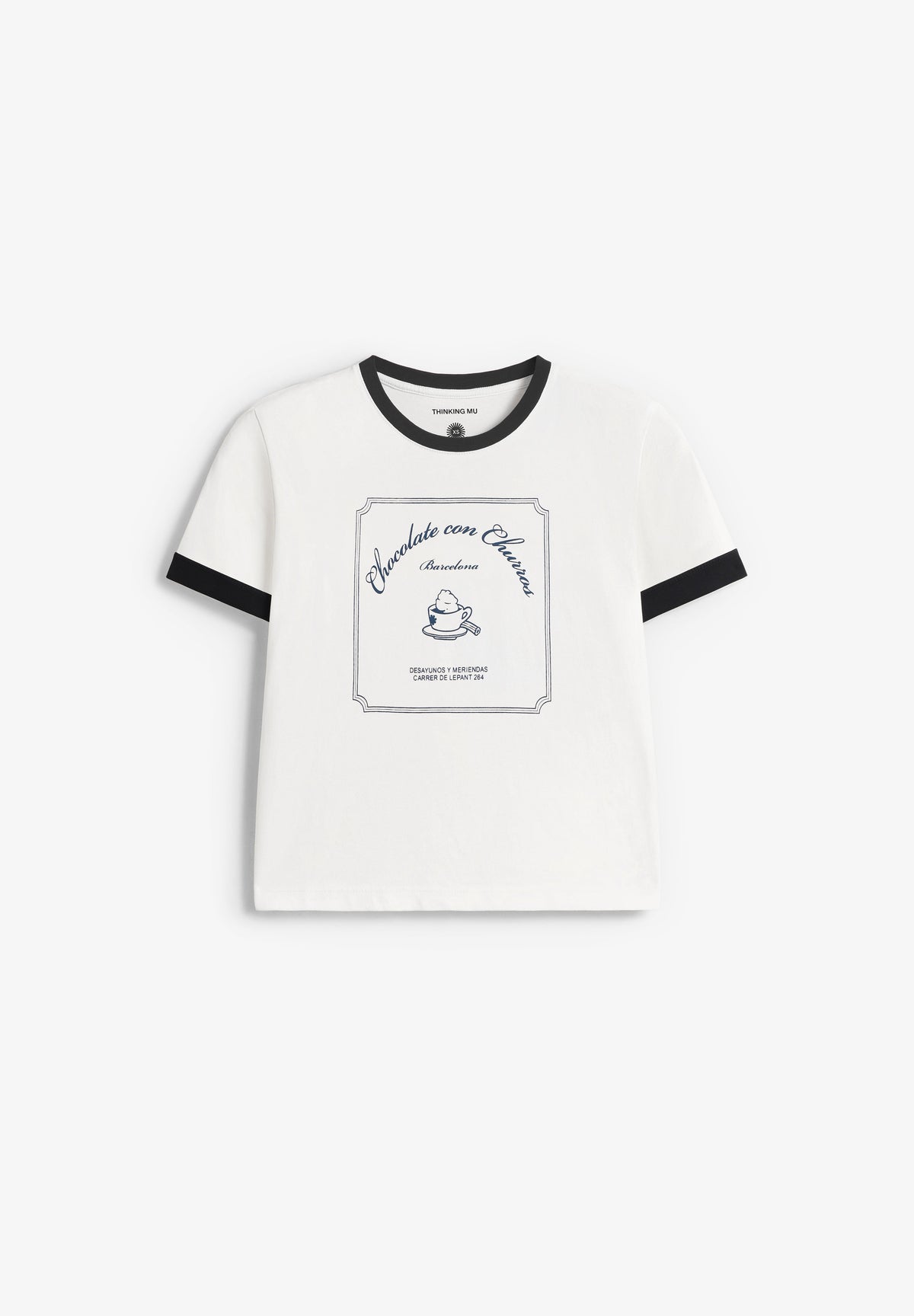 THINKING MU | CHURROS WHITE ZOWIE R TEE