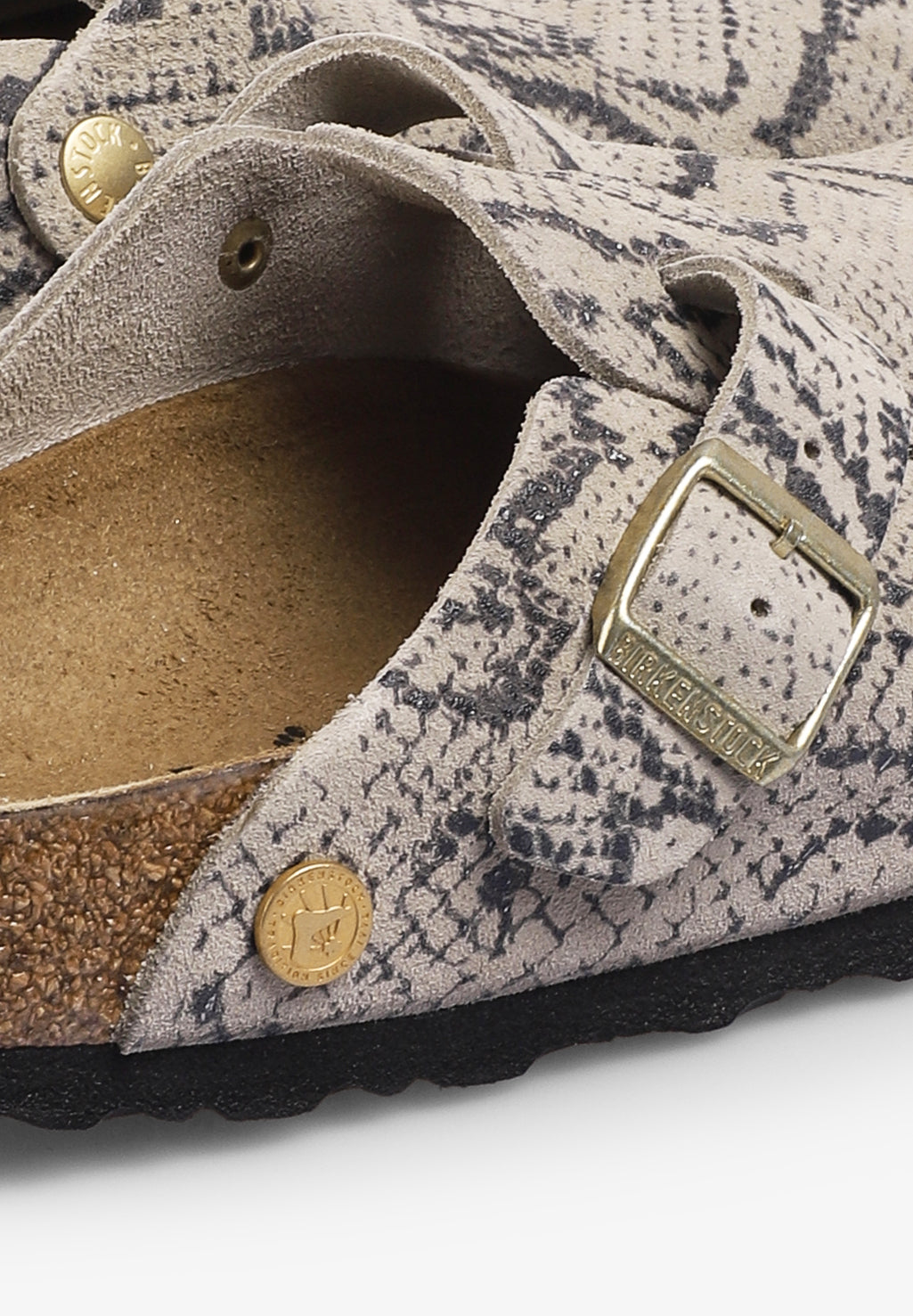 BIRKENSTOCK | BOSTON RIVET LOGO SUEDE LEATHER
