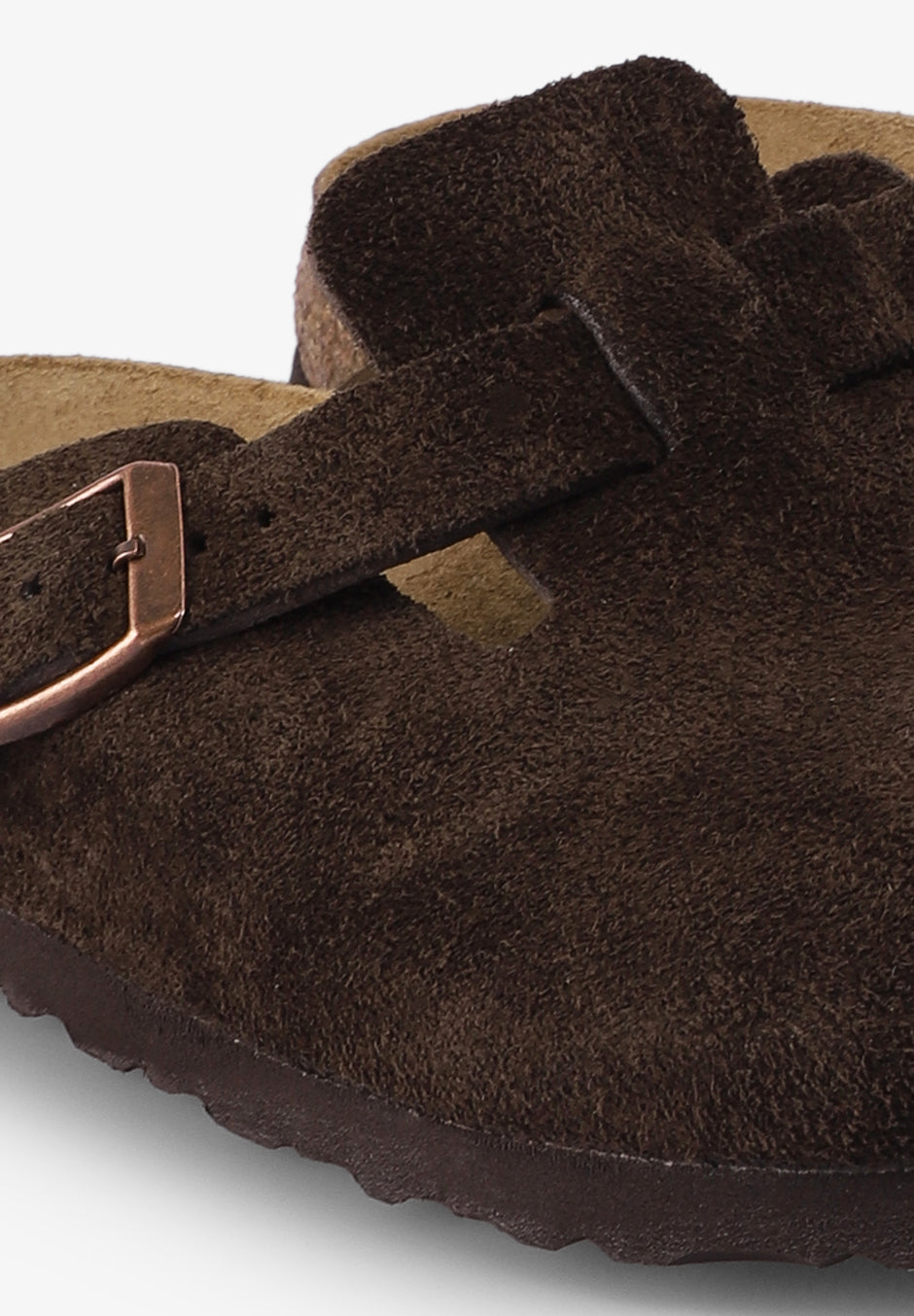 BIRKENSTOCK | SOCAS BOSTON SOFT FOOTBED PELE FAUX SUEDE DE HOMEM