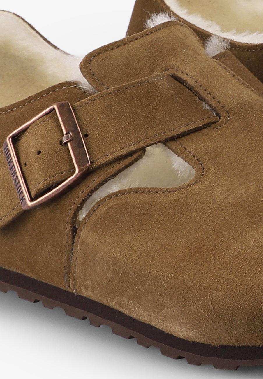 BIRKENSTOCK | SAPATOS LONDON SHEARLING PELE FAUX SUEDE
