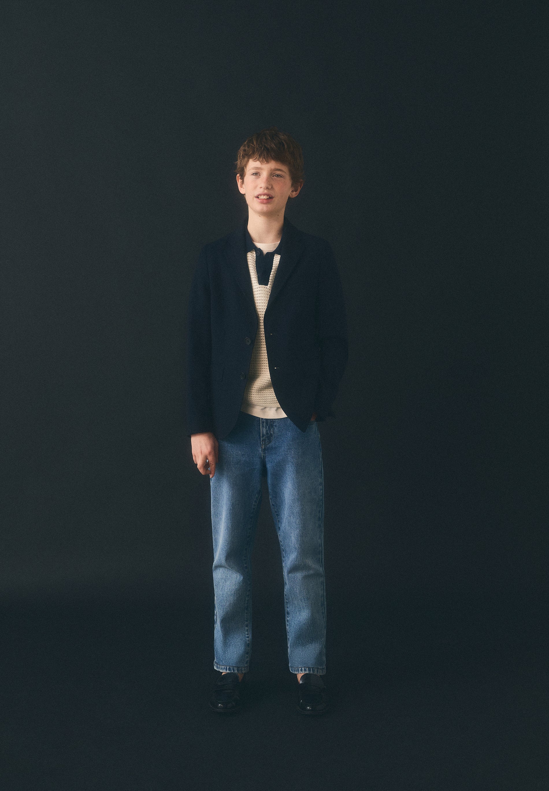 CAMISA POLO TRICOT EM CONTRASTE