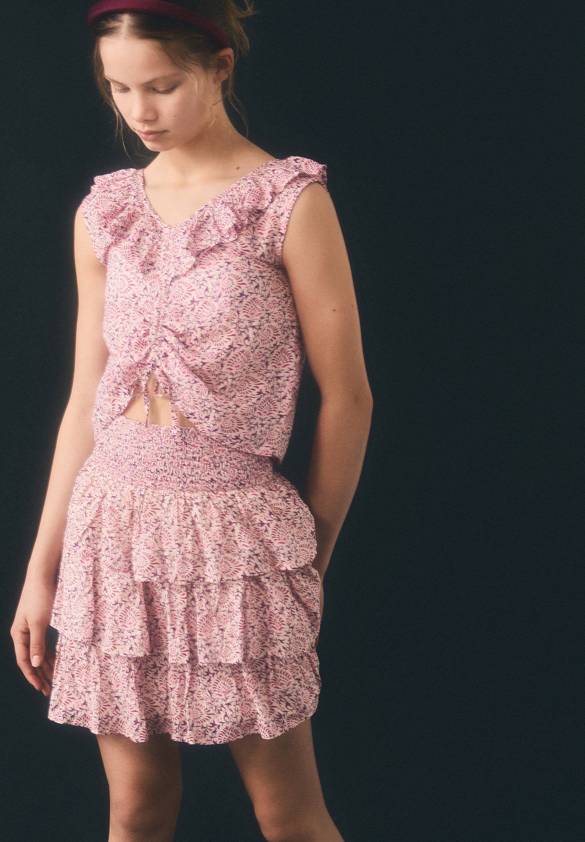 SAIA MUKTICOLOR COM FOLHOS