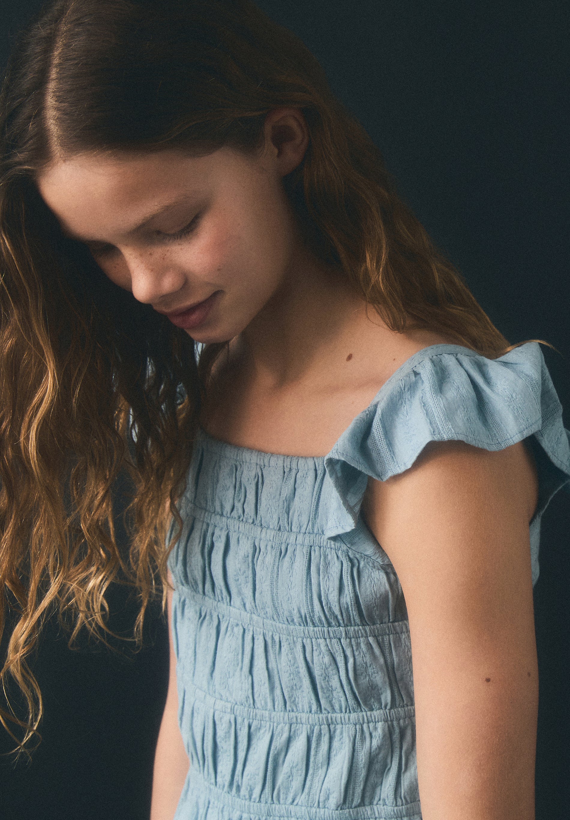 BLUSA COM FOLHOS FRANZIDA