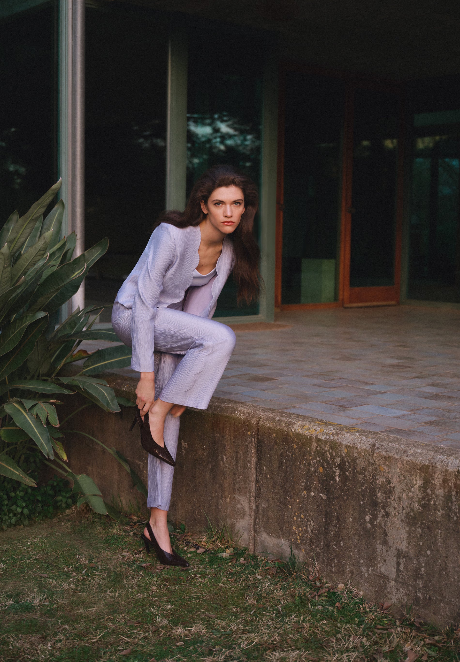 CALÇAS JACQUARD PORMENOR DE ONDAS