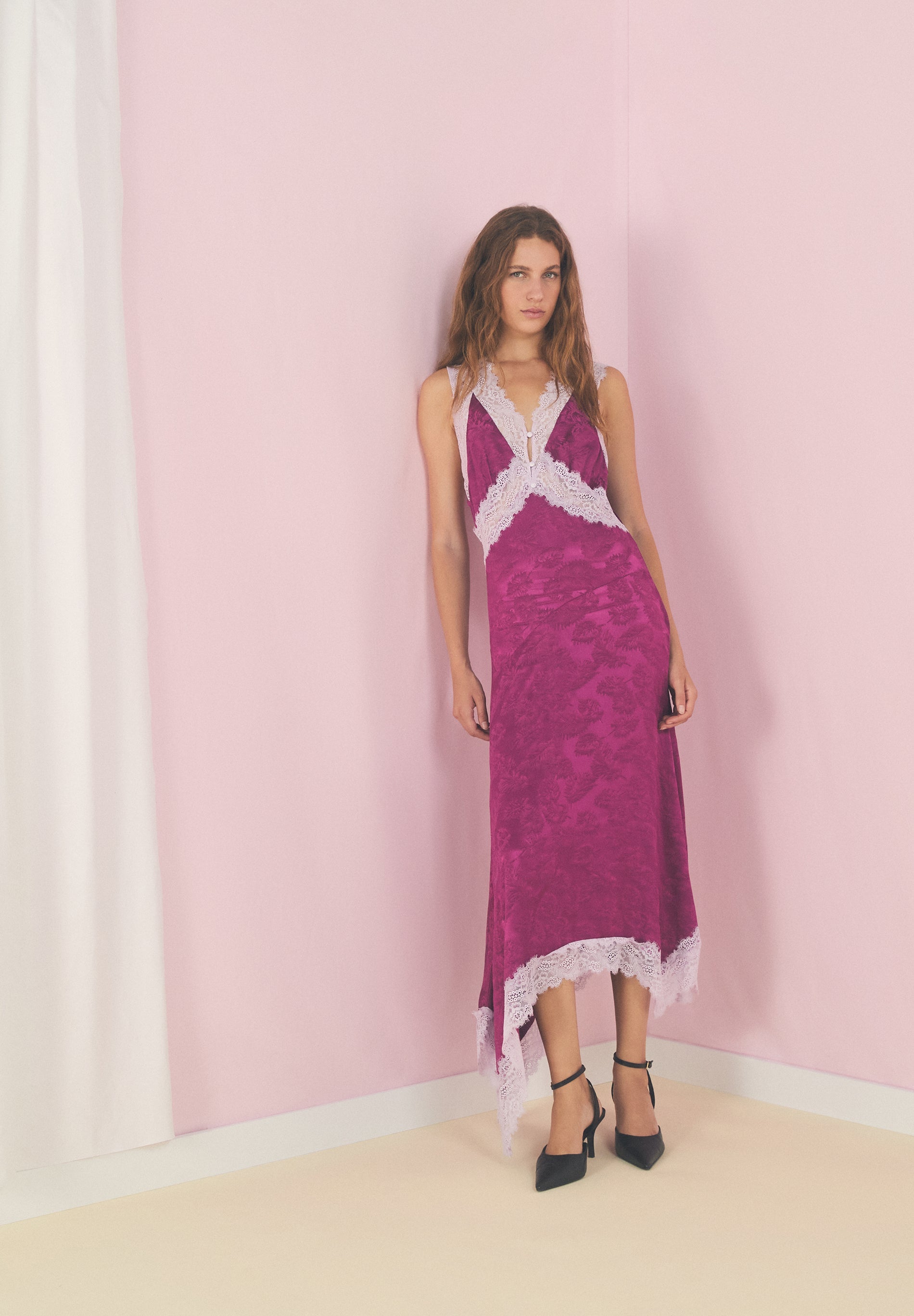 VESTIDO RENDADO JACQUARD