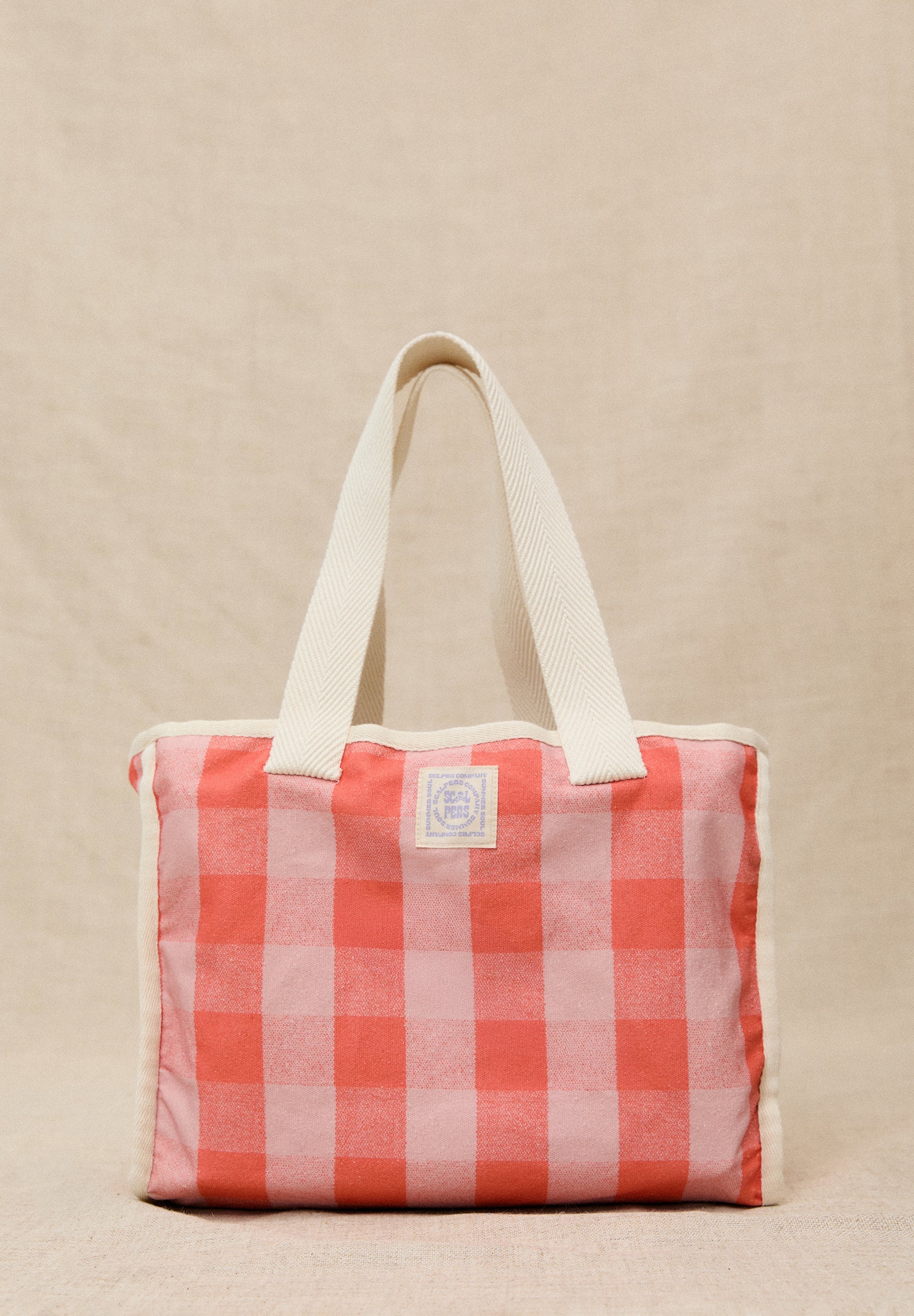 TOTE BAG COM PADRÃO VICHY