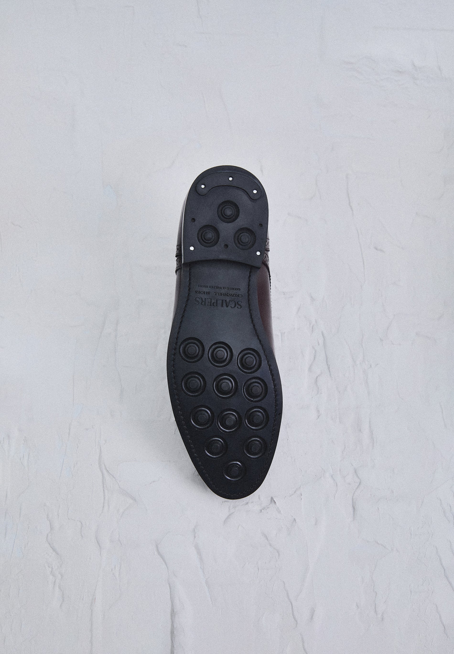 SAPATOS DERBY BROGUE DE PELE