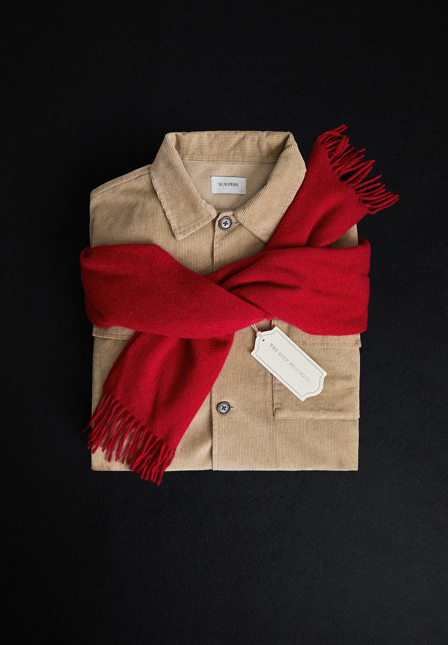 CAMISA COMPRIDA EM BOMBAZINA COM BOLSOS