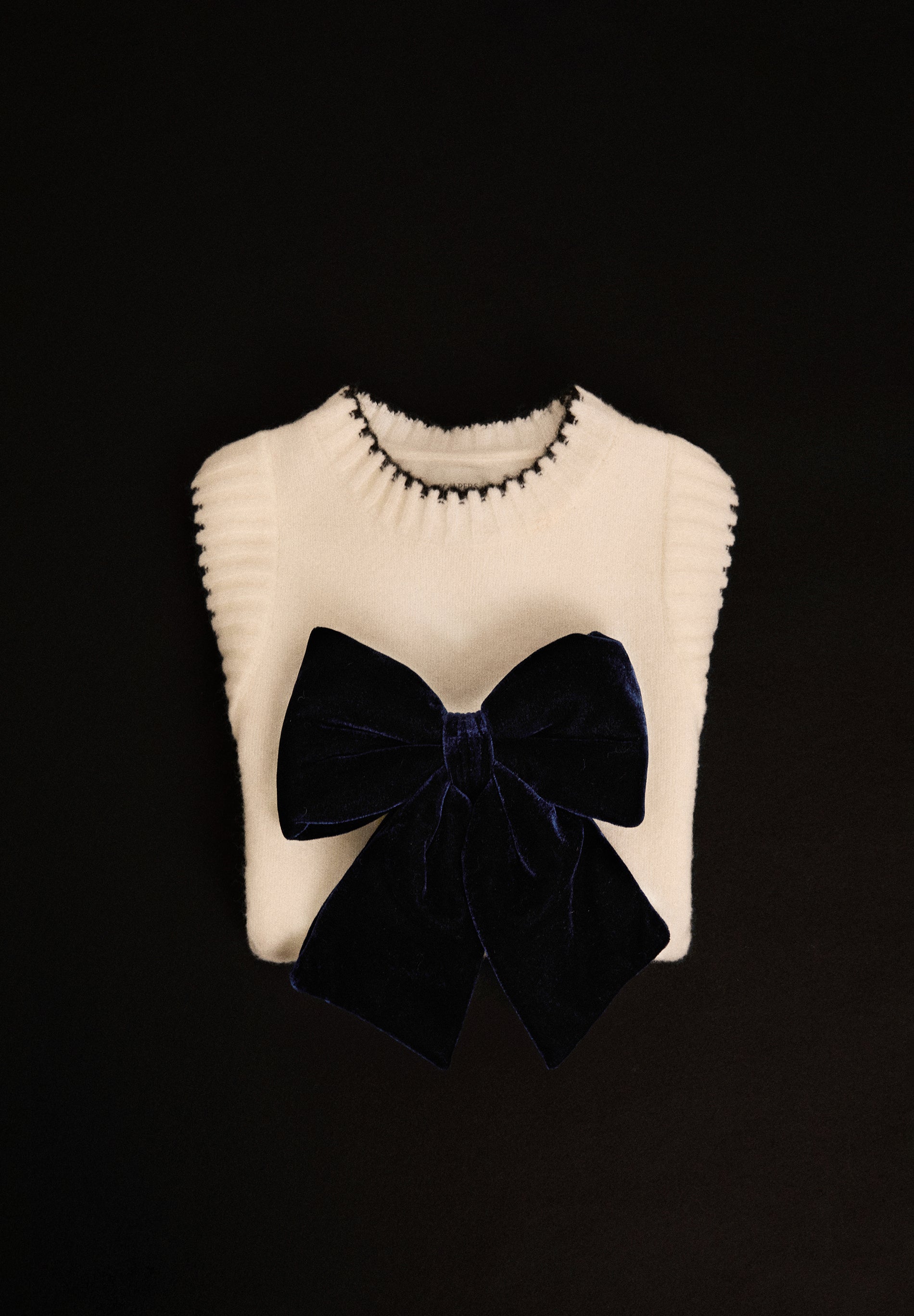 SWEATER DE MALHA COM CONTRASTE