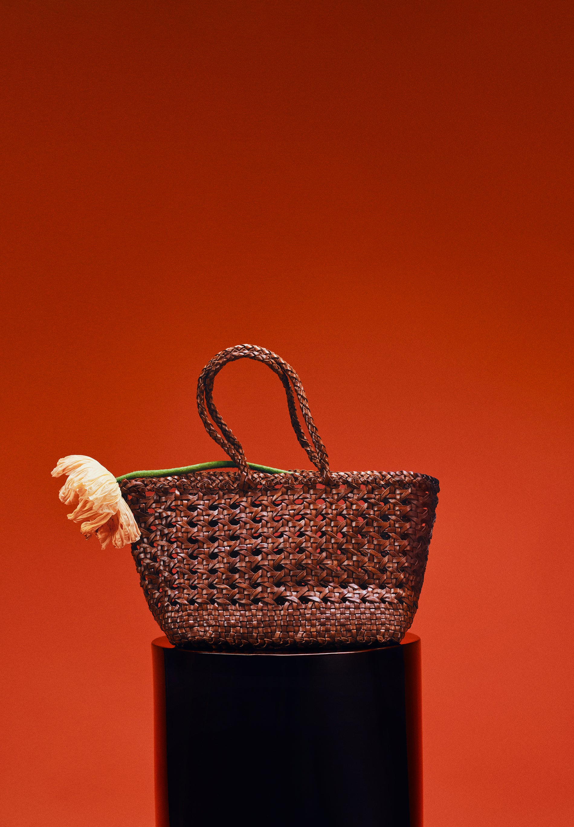 BOLSA DE PELE TRANÇADA