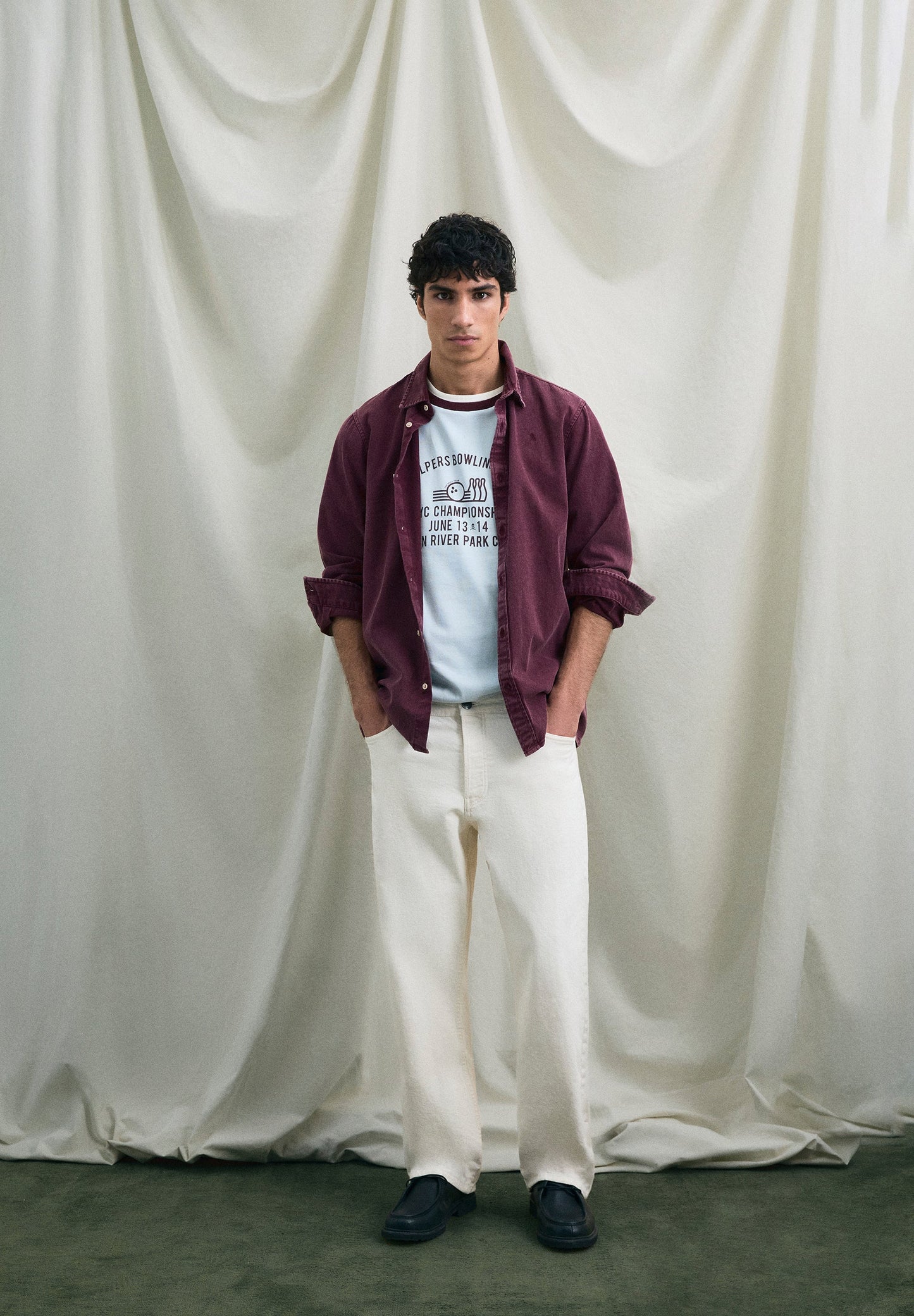 CAMISA DENIM EM ALGODÃO