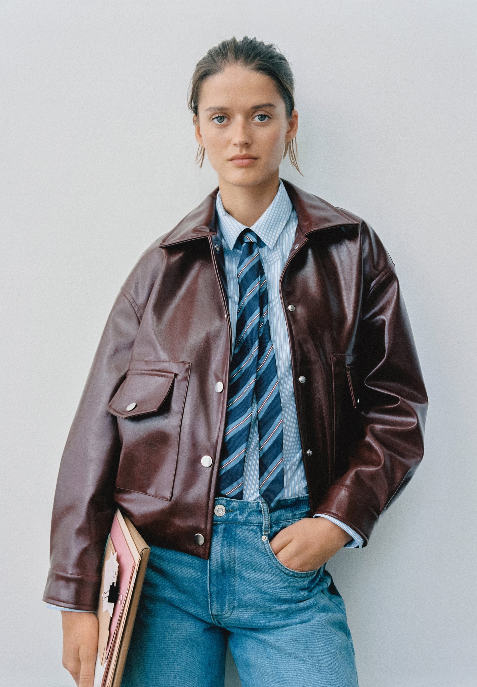 CARDIGAN COM GOLA DE CAMISA