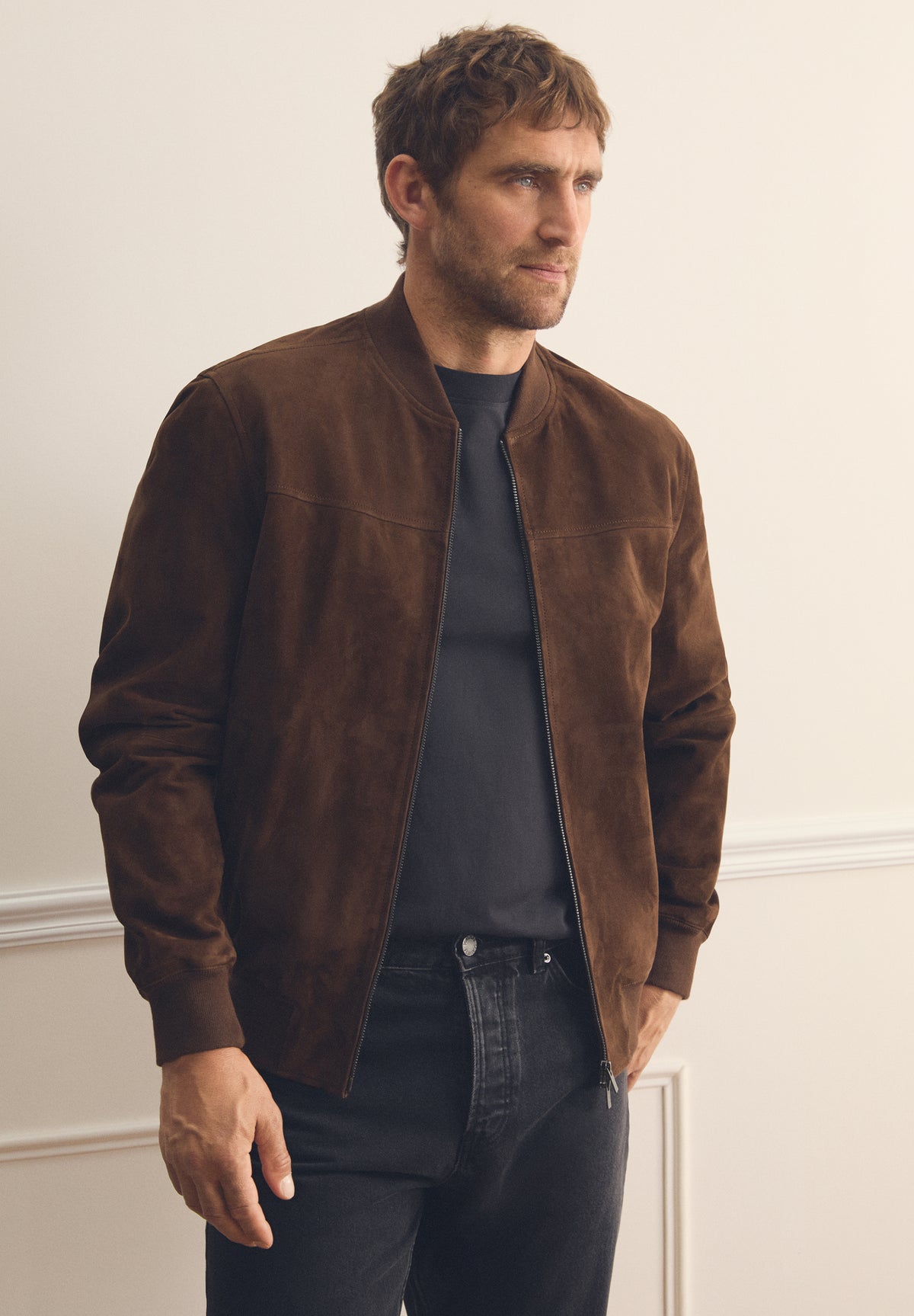 CARDIGAN BOMBER DE CAMURÇA