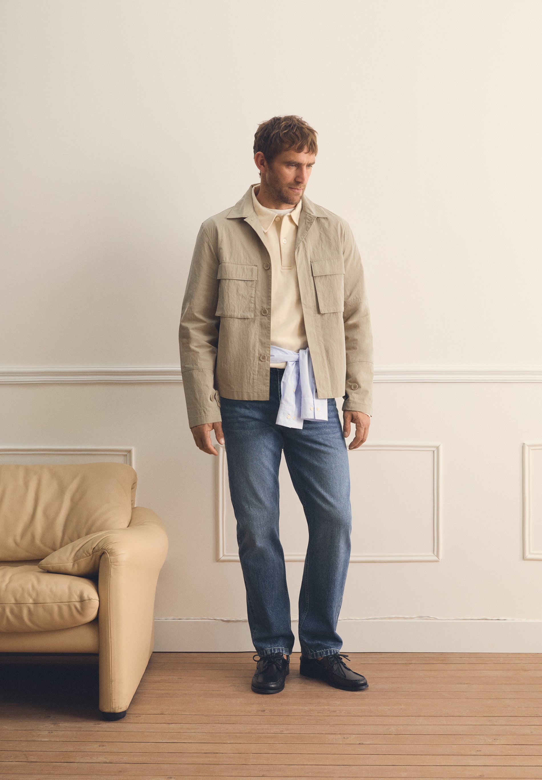 CAMISA COMPRIDA TÉCNICA COM BOLSOS