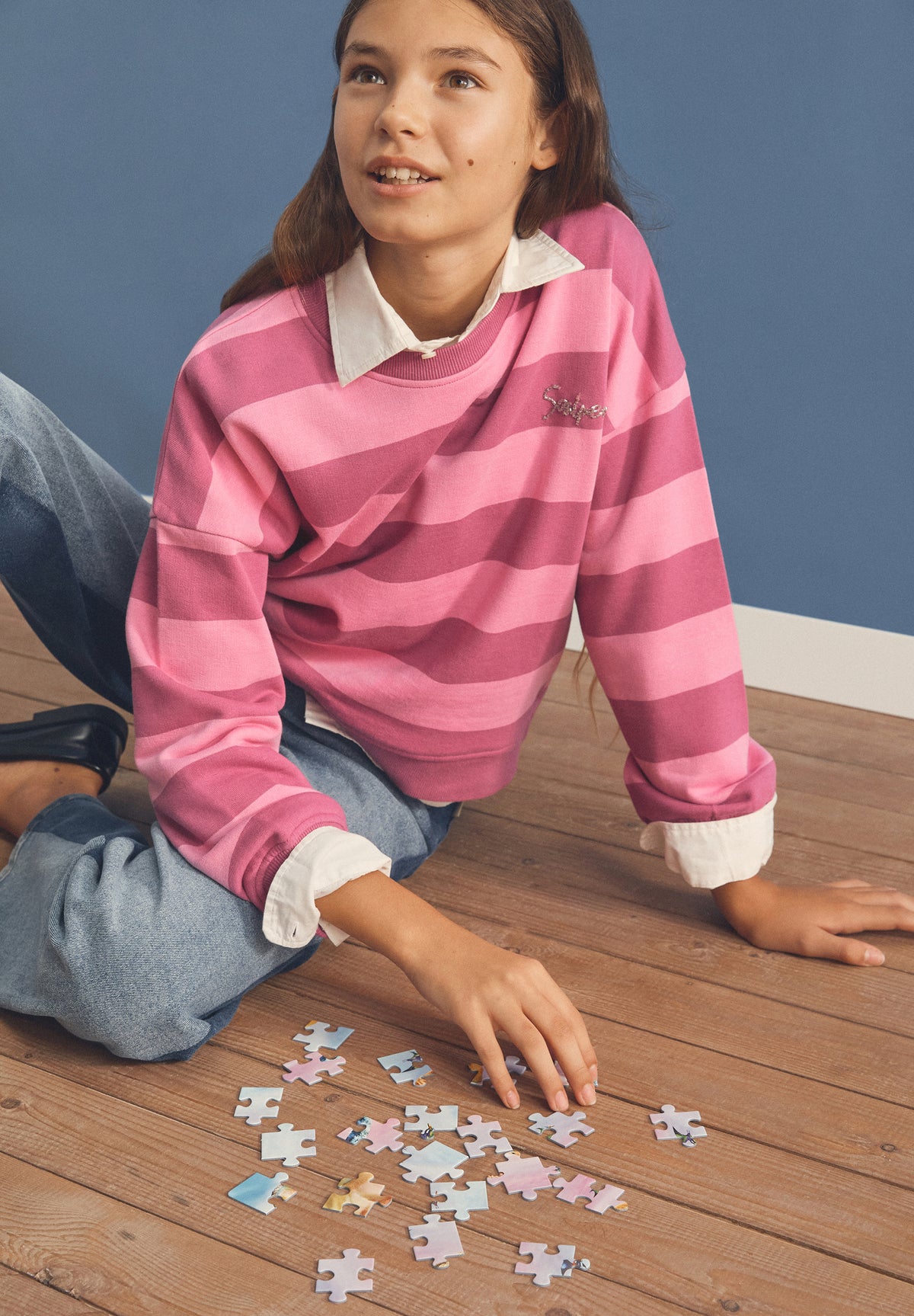 SWEATSHIRT ÀS RISCAS RELAXED FIT
