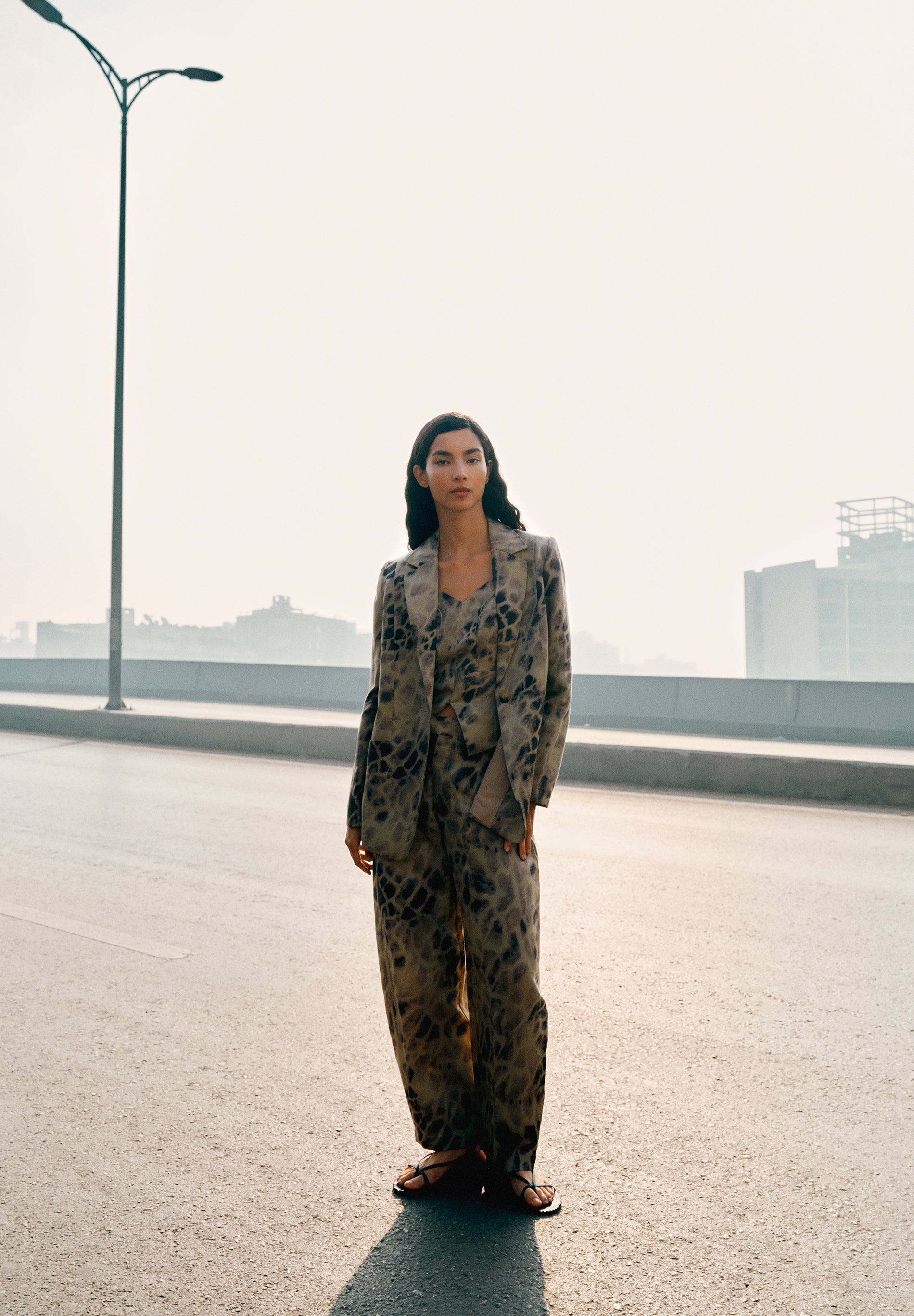 BLAZER DE LINHO COM PADRÃO