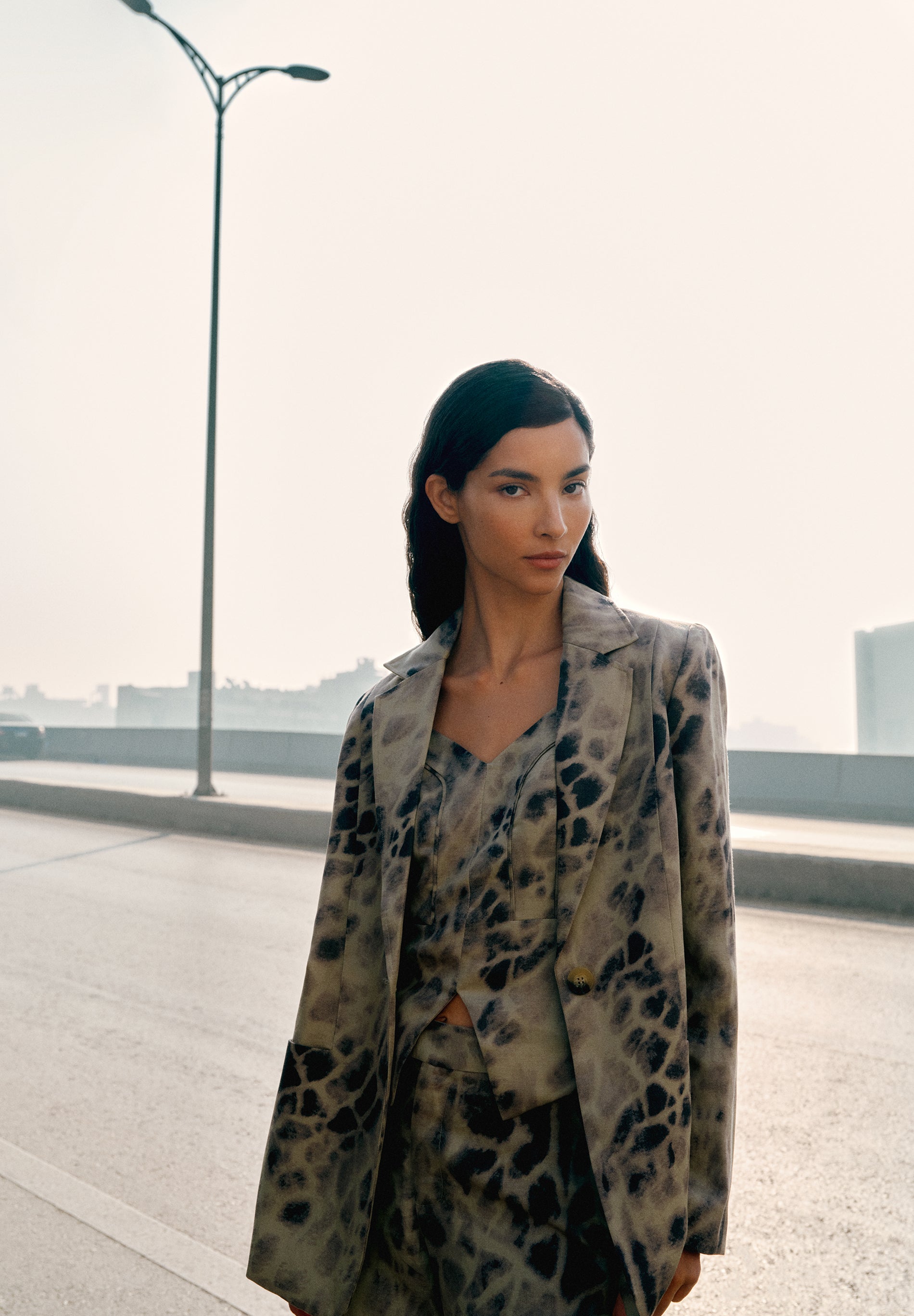 BLAZER DE LINHO COM PADRÃO