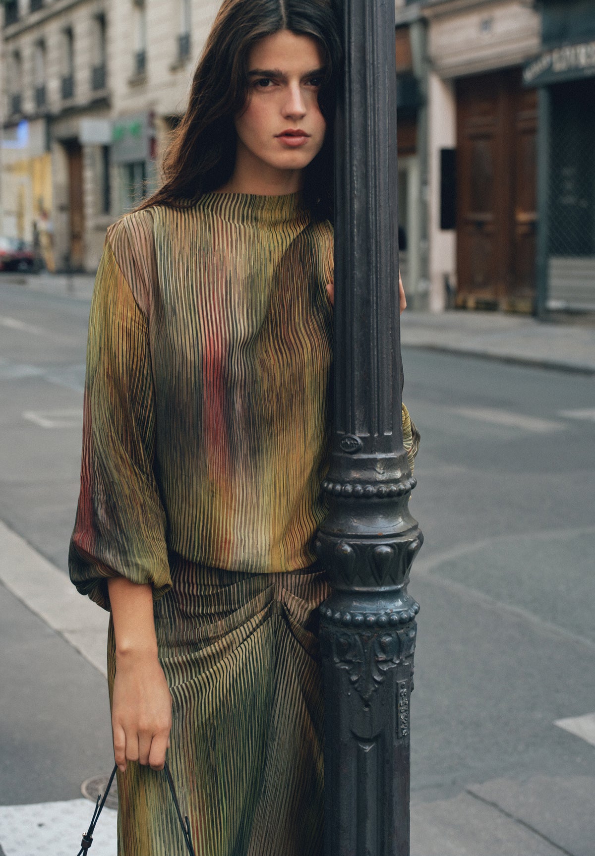 BLUSA PLISSADA MULTICOLOR