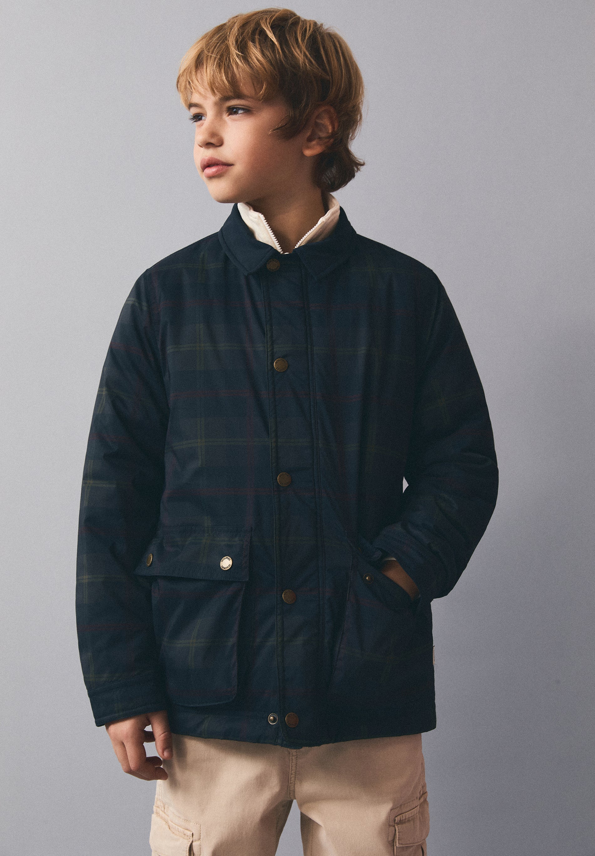 CARDIGAN ENCERADO XADREZ